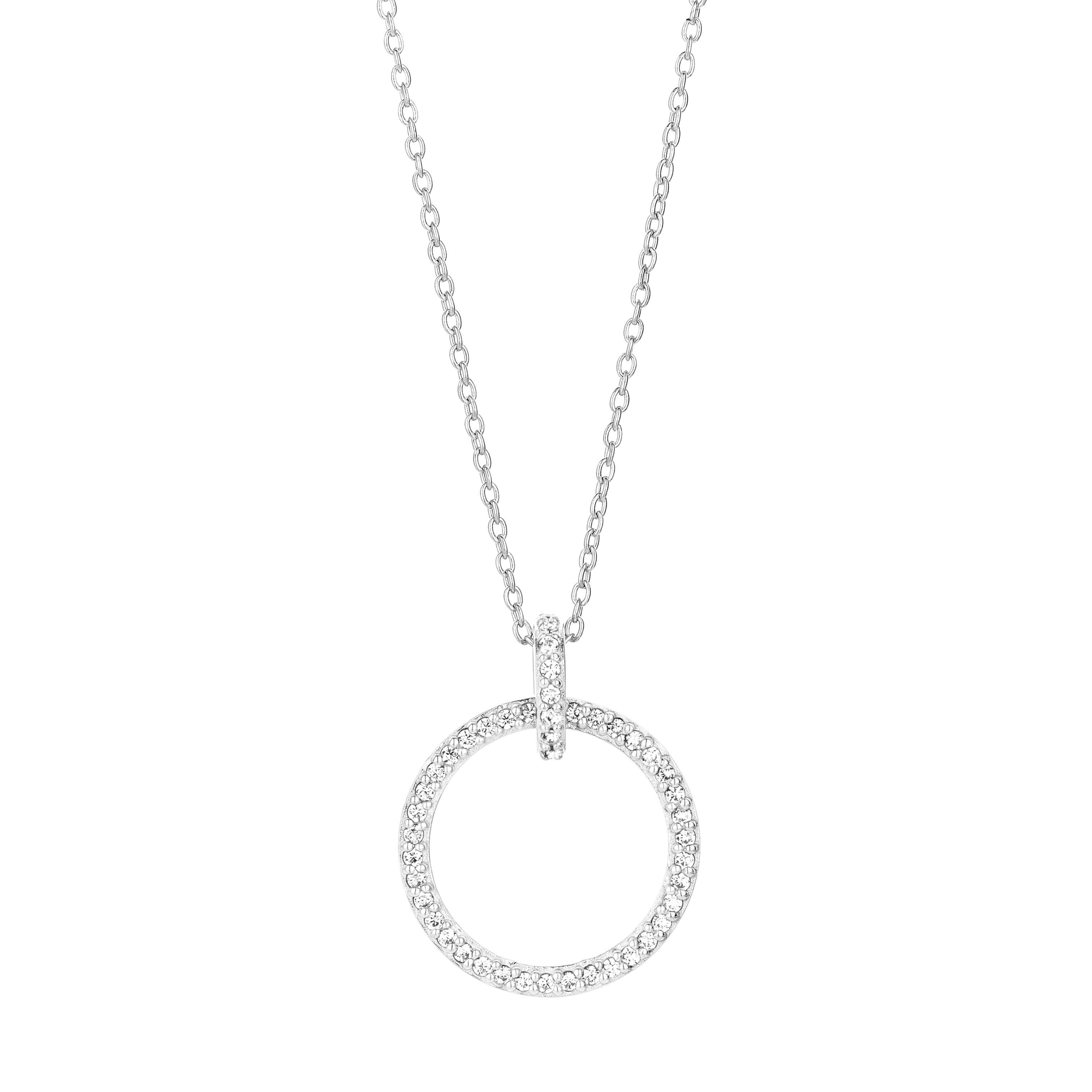 Trend-Halskette 45 cm - Sterlingsilber - Zirkonia-2