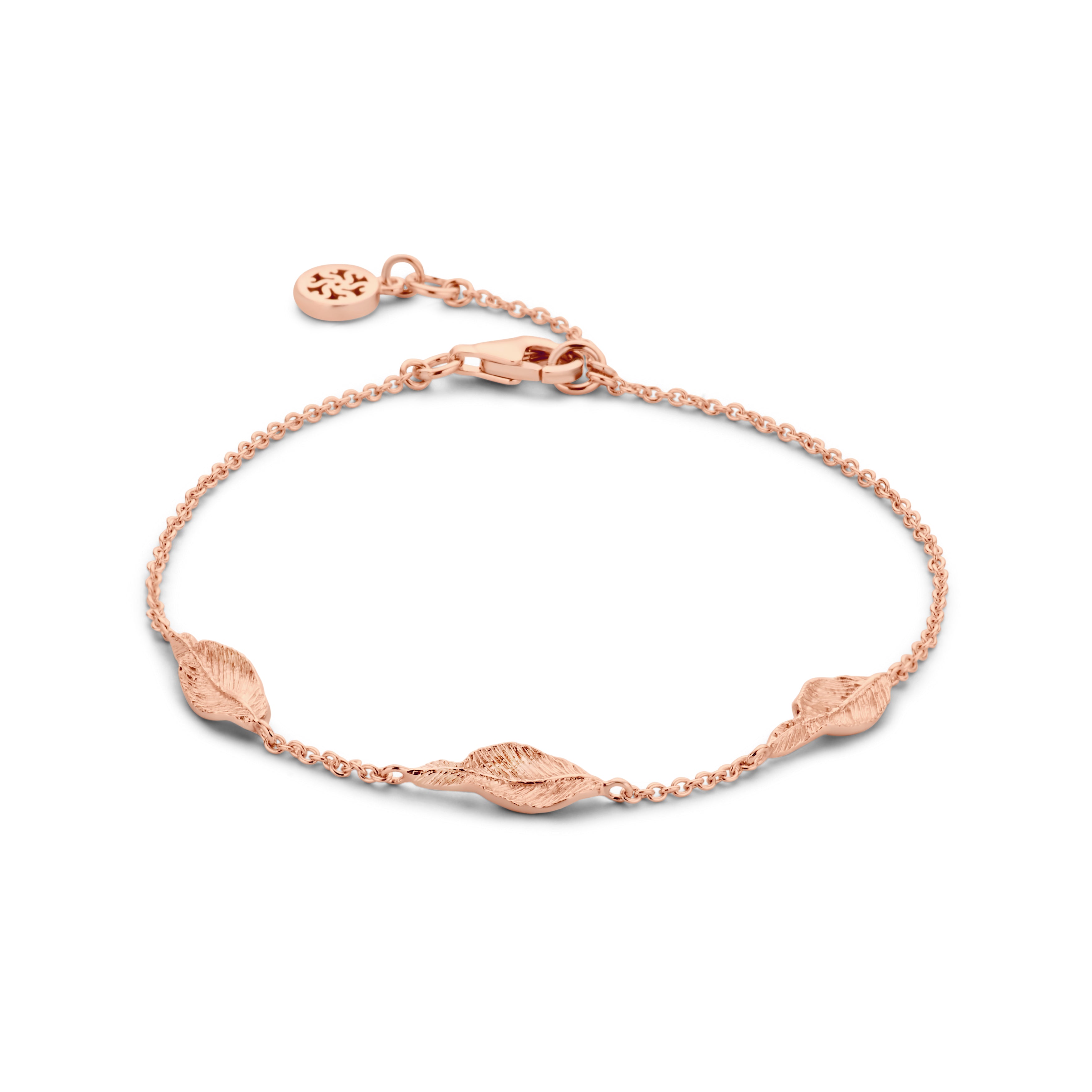 Fall armbånd - sterlingsølv rosa forgyldt-1