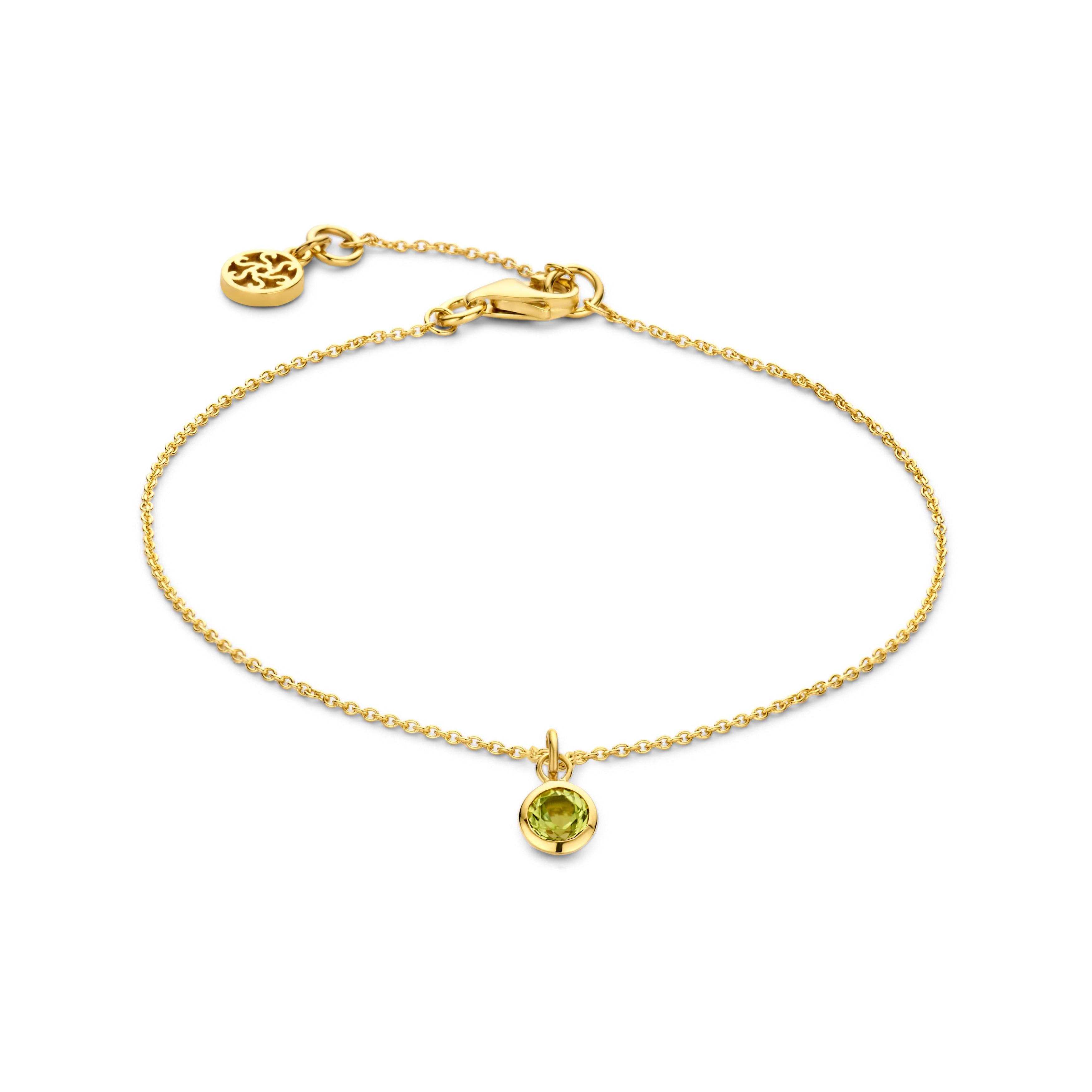 Sky armbånd - 14 kt guld med peridot-1