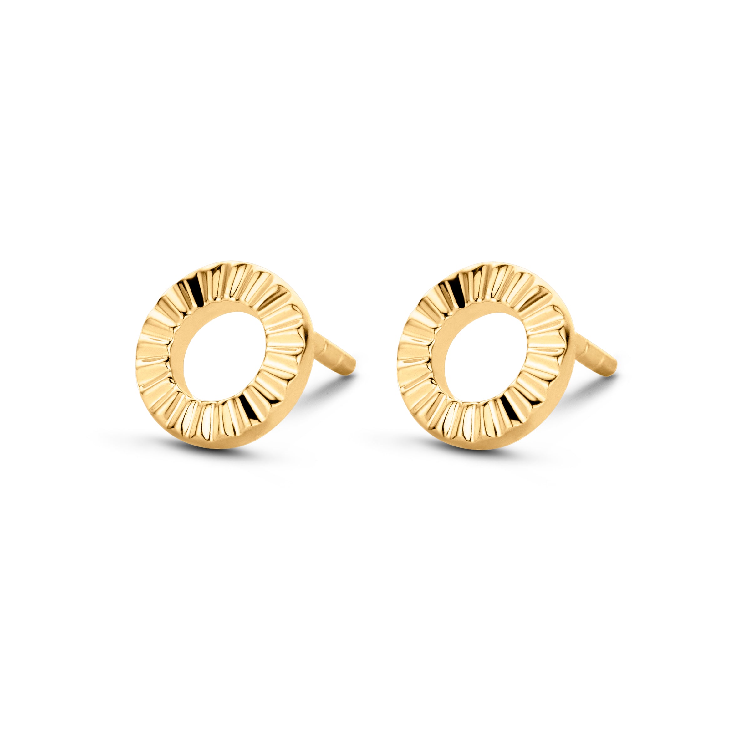 Peak øreringe - sterlingsølv forgyldt-1