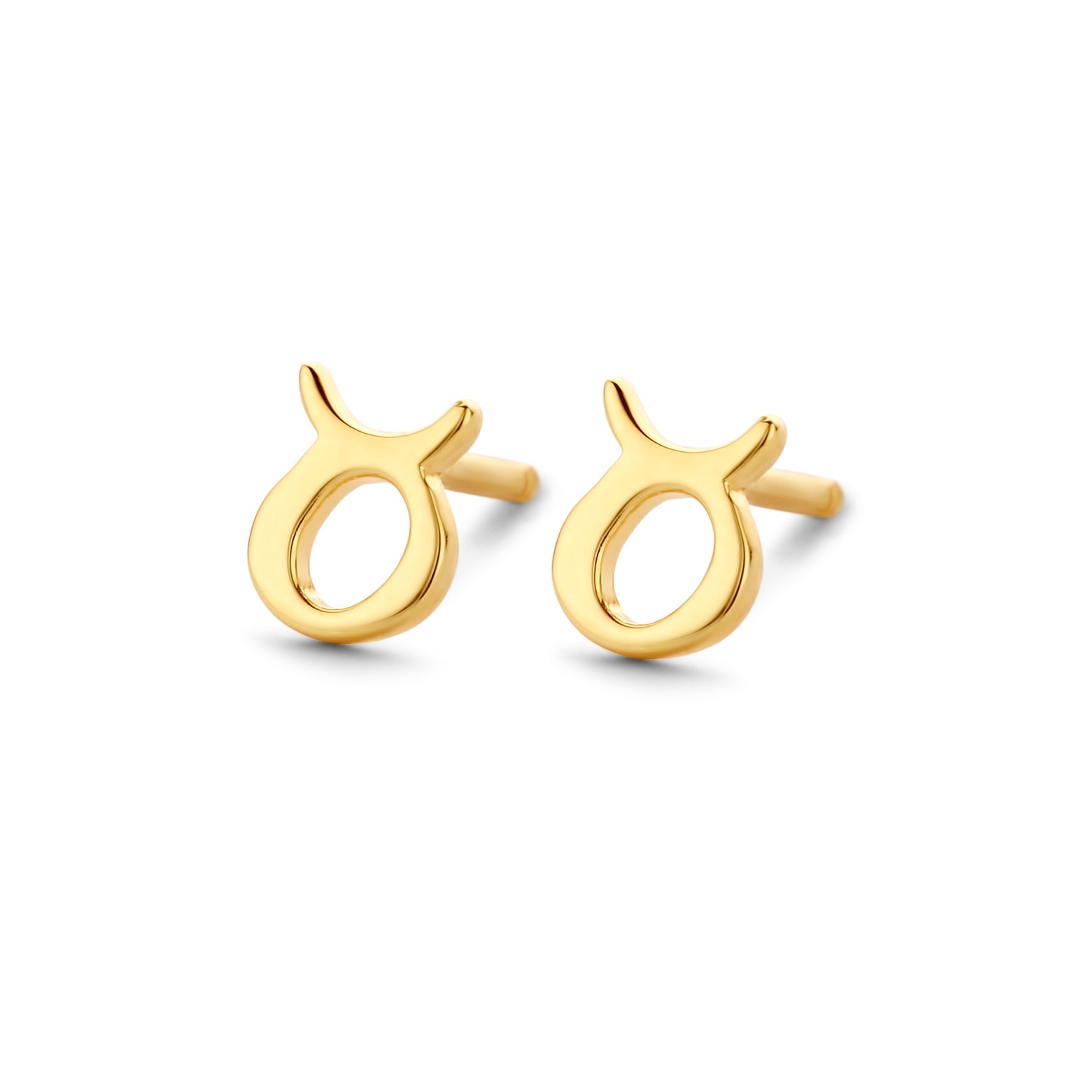 Taurus - Tyren stjernetegn øreringe - sterlingsølv forgyldt-1