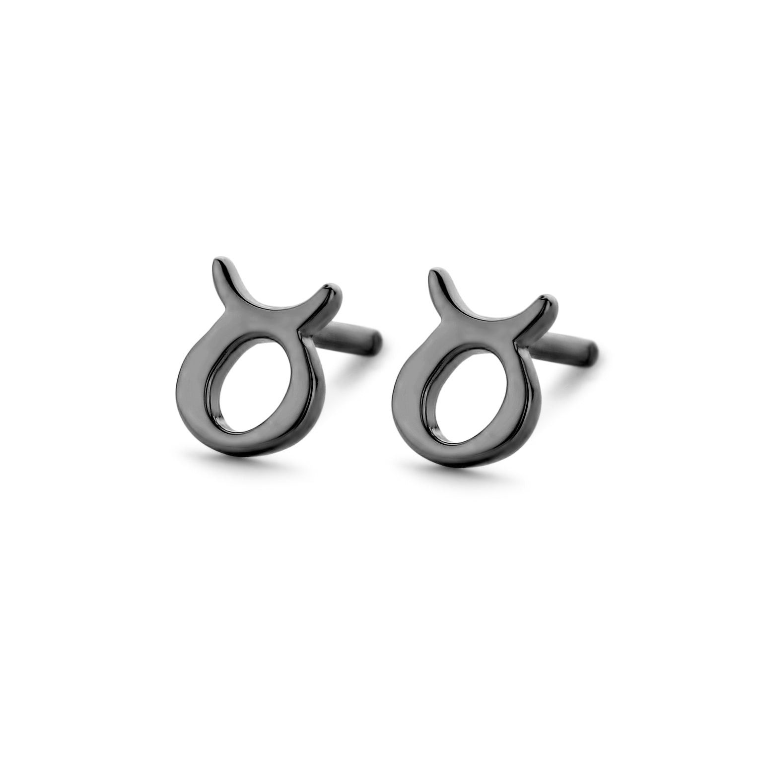 Taurus - Tyren stjernetegn øreringe - sterlingsølv ruthineret-1