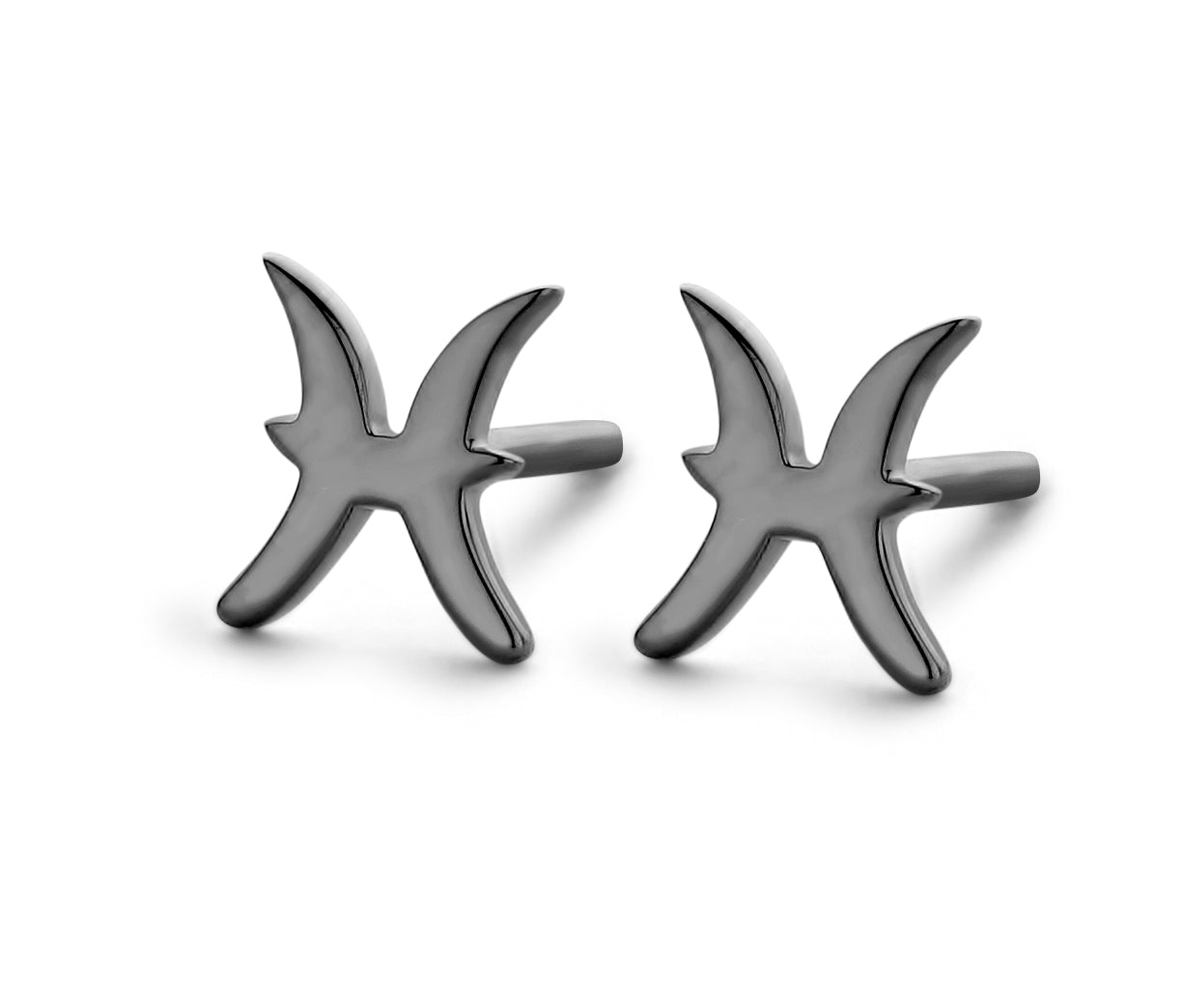 Pisces - Fisken stjernetegn øreringe - sterlingsølv ruthineret-1