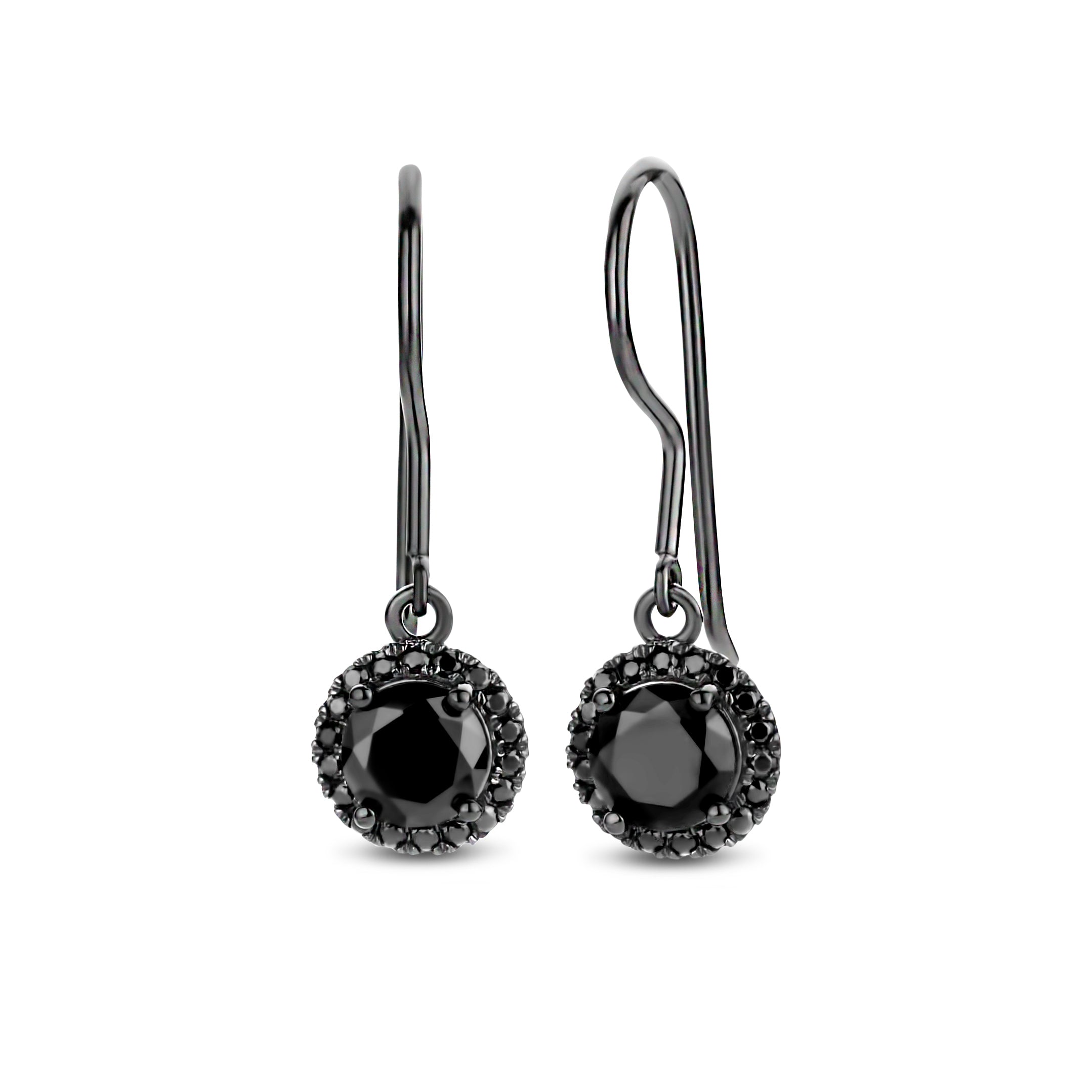 Romance ørehængere - sterlingsølv ruthineret - zirkonia-1