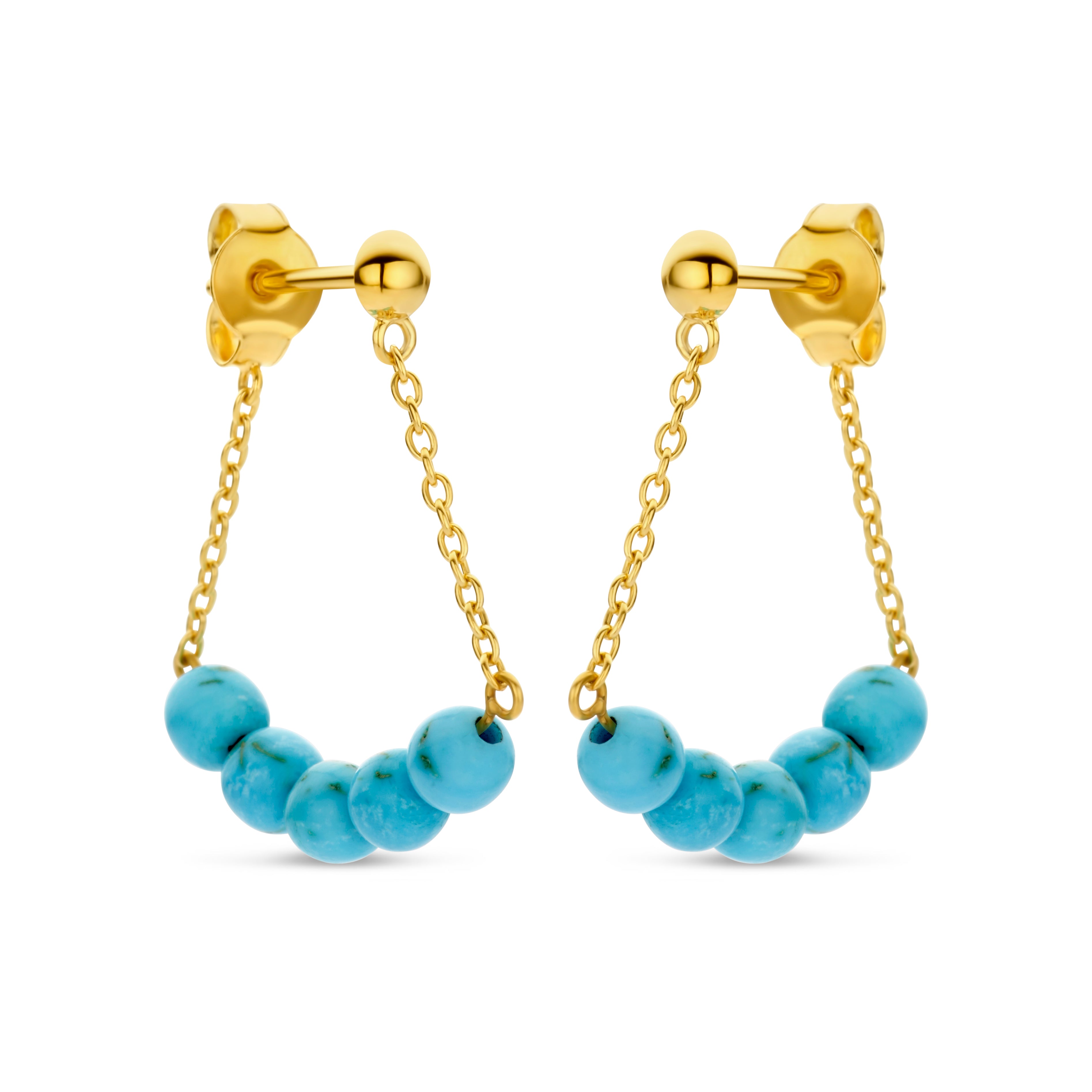 AMELIA HANGER TURQUOISE 14K