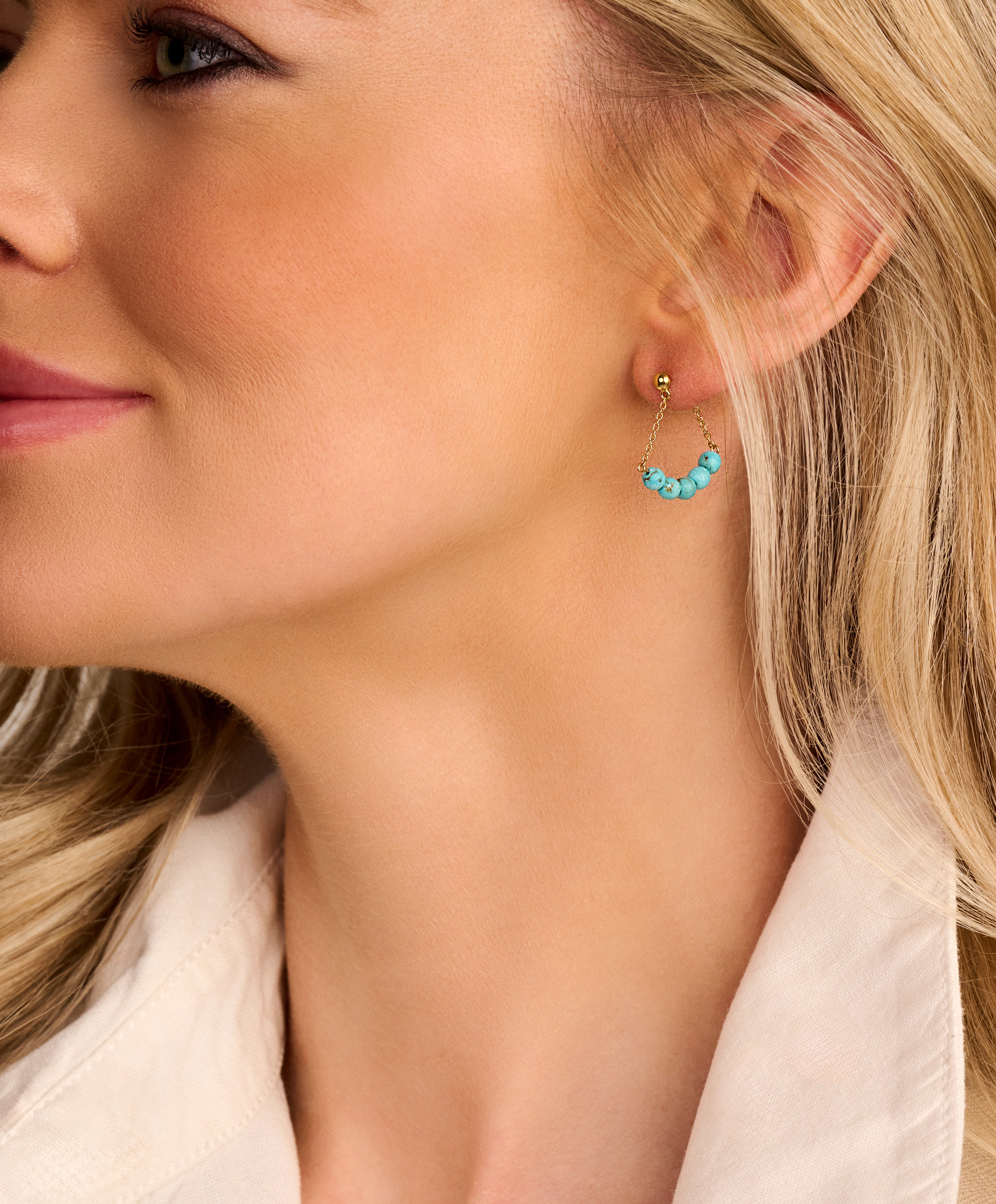 AMELIA HANGER TURQUOISE 14K-3