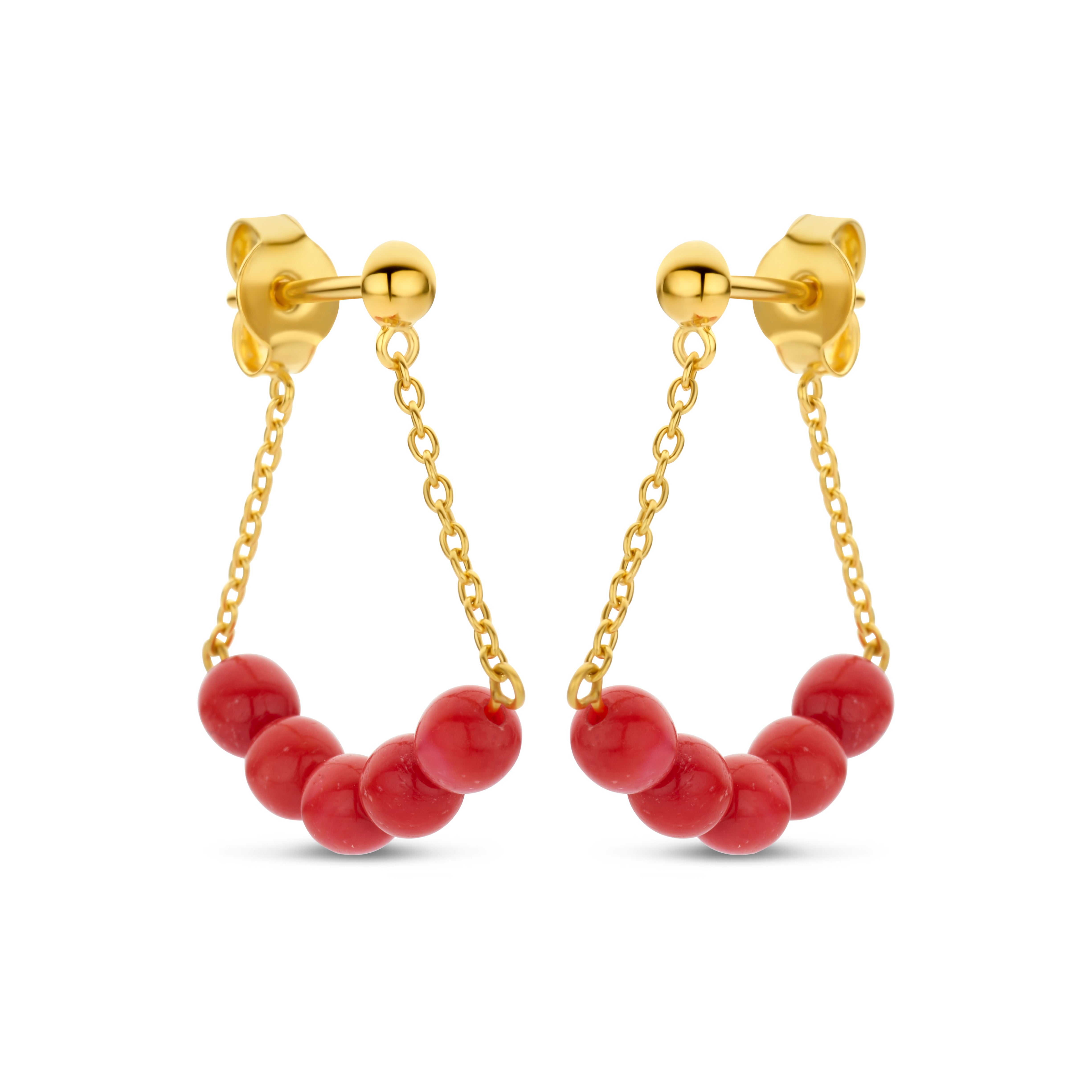 AMELIA HANGER CORAL 14K