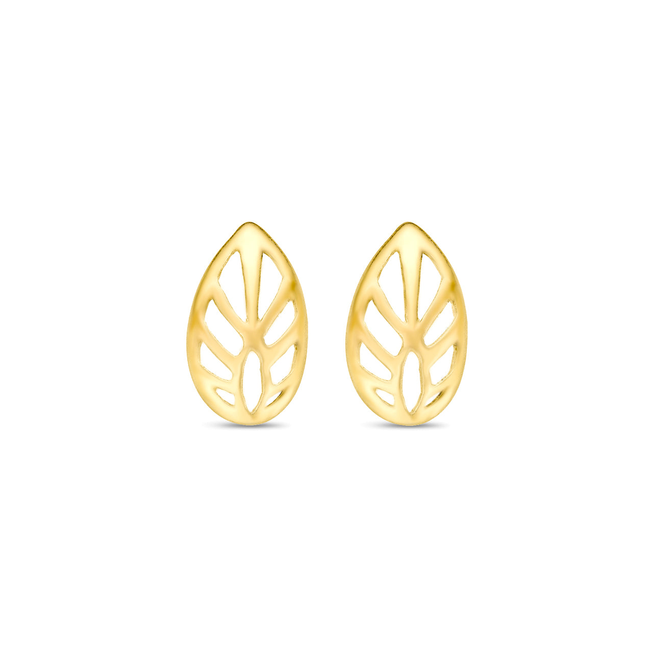 GOLD LEAF STUD 14K-1
