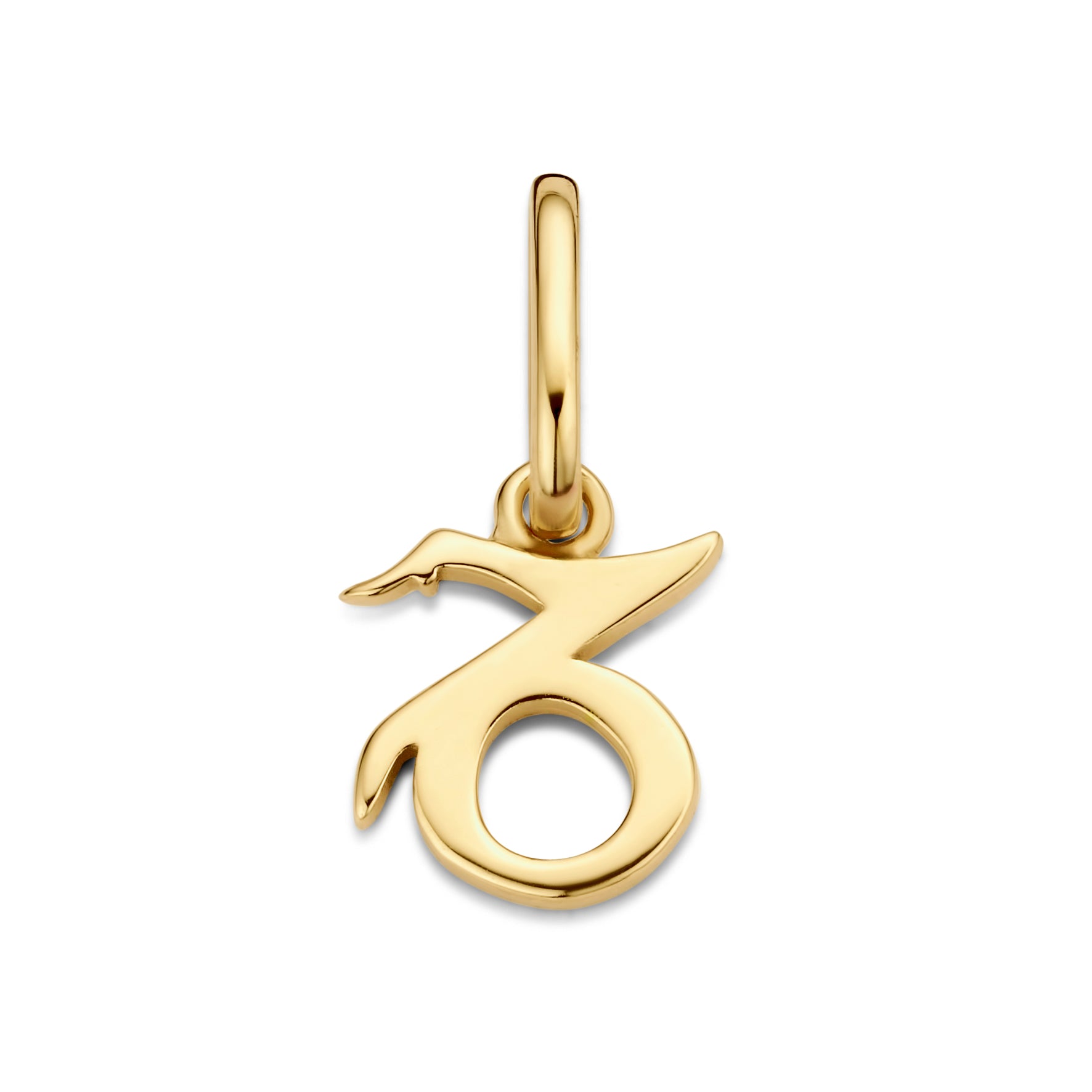 Capricorn - Stenbukken stjernetegn vedhæng - sterlingsølv forgyldt-1