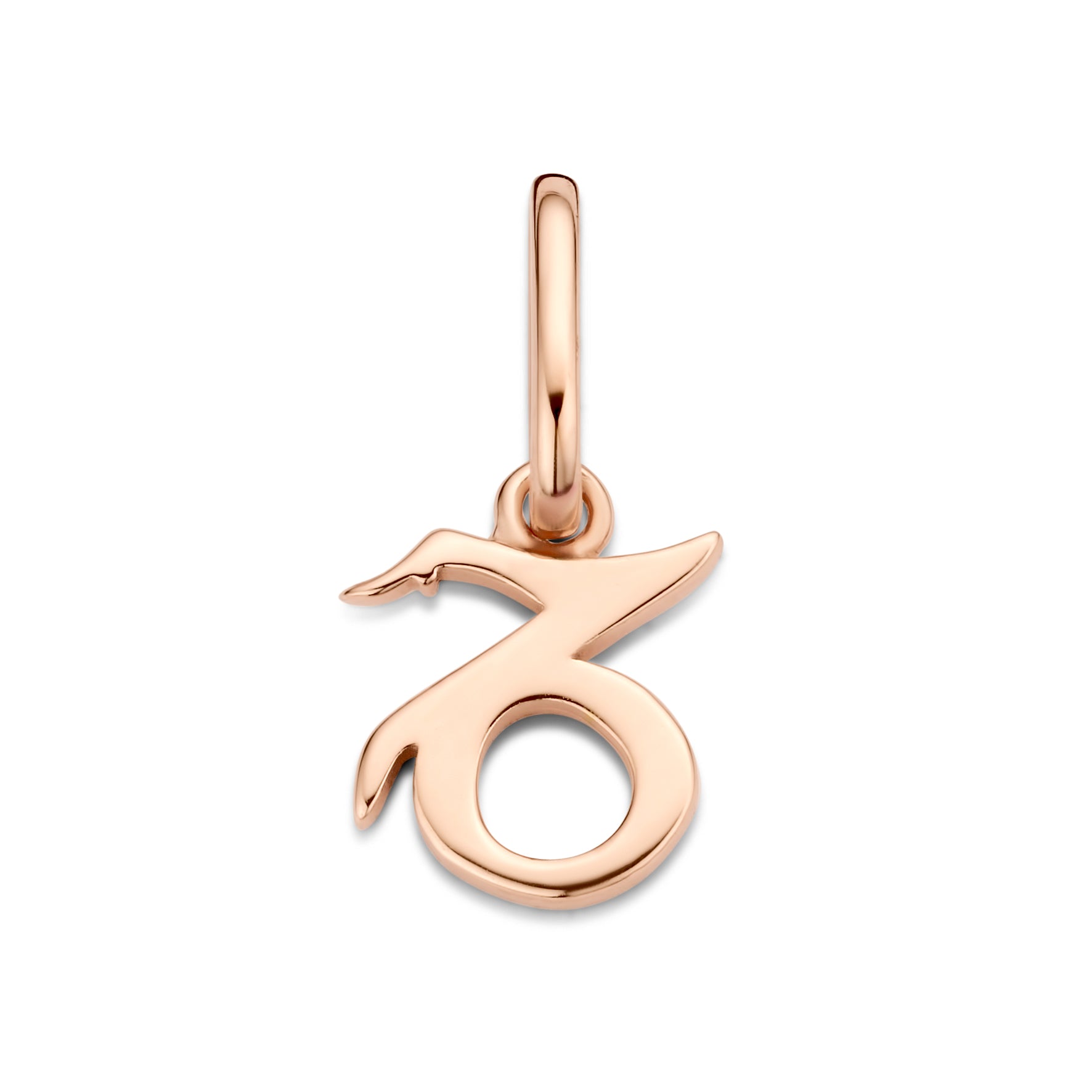 Capricorn - Stenbukken stjernetegn vedhæng - sterlingsølv rosa forgyldt-1