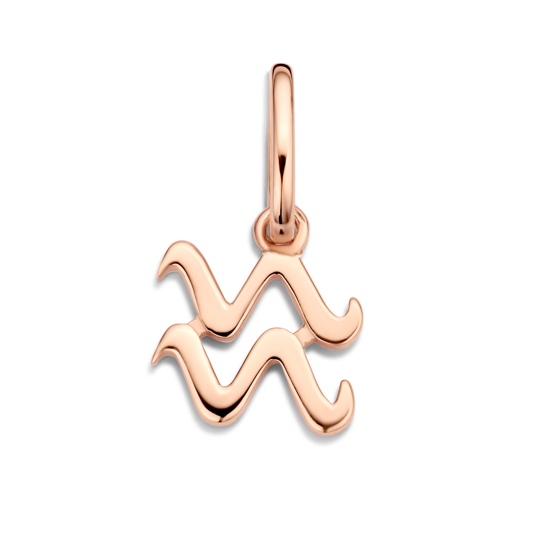 Aquarius - Vandmanden stjernetegn vedhæng - sterlingsølv rosa forgyldt-1