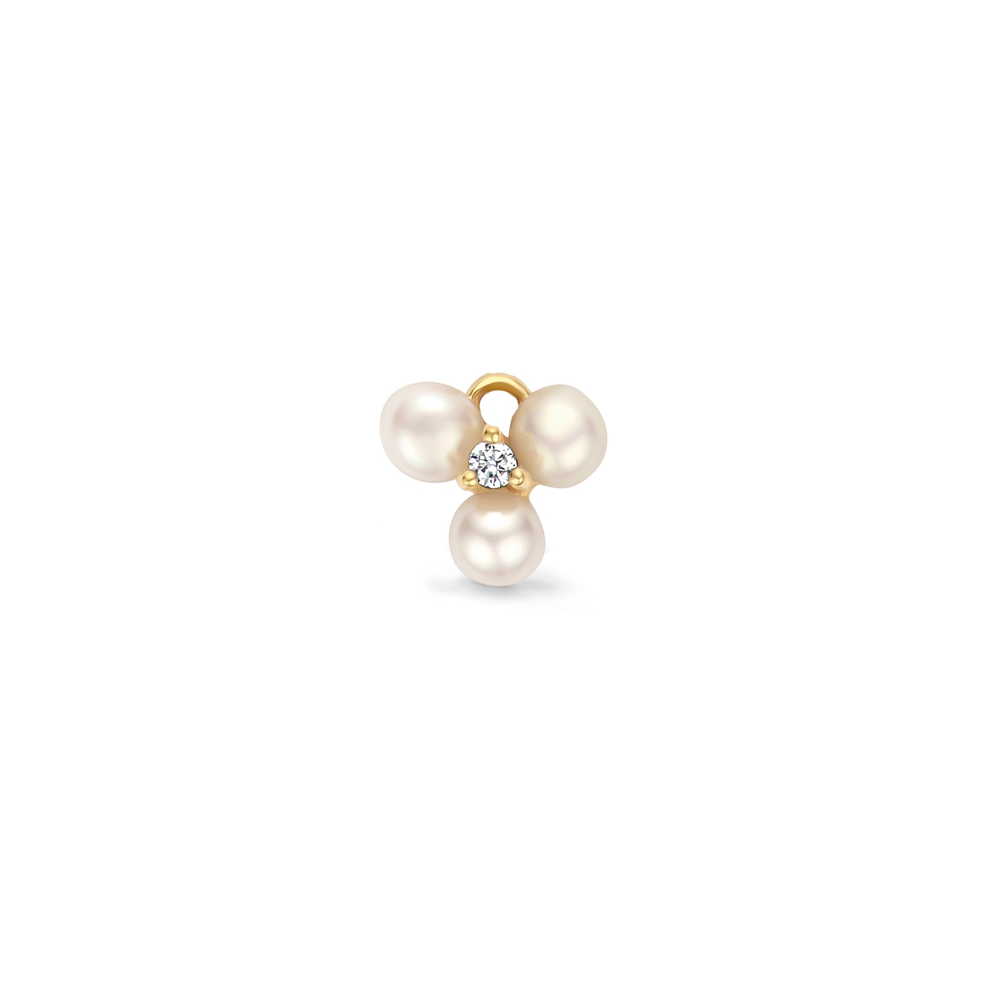 VIOLA DROP PEARL 0,010Ct Wvs 14K