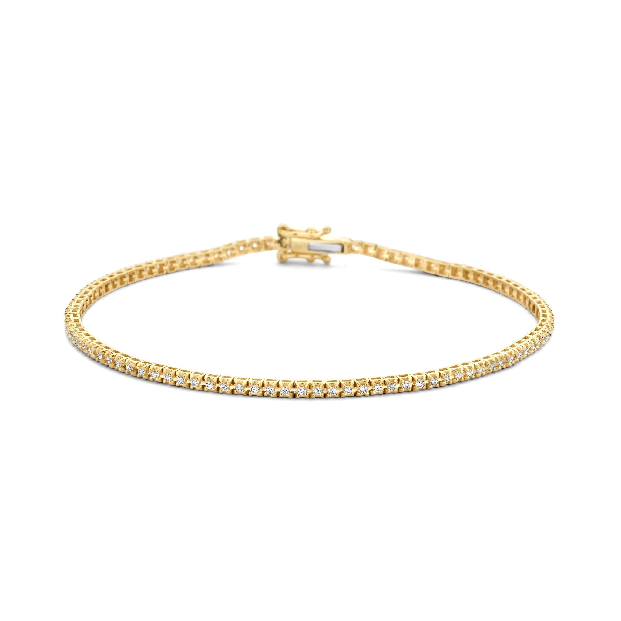 Snake armbånd - 14 kt. guld med 0,50 CT brillantslebne diamanter-1