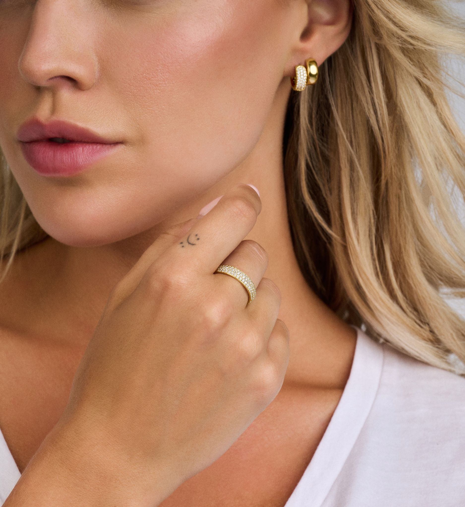 Vivendi ring - sterlingsølv forgyldt - zirkonia-1