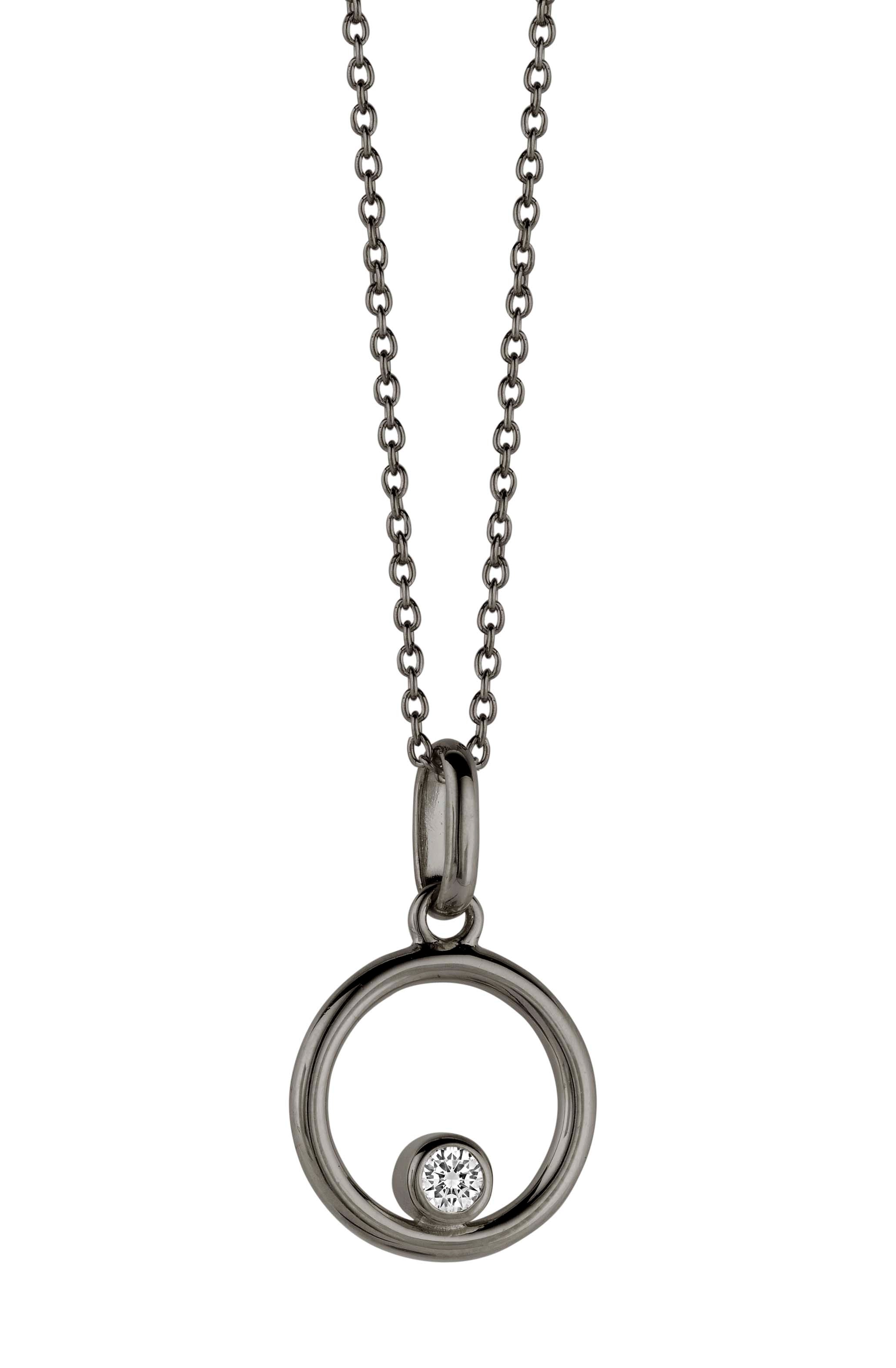 INFINITY NECKLACE BL CZ-1