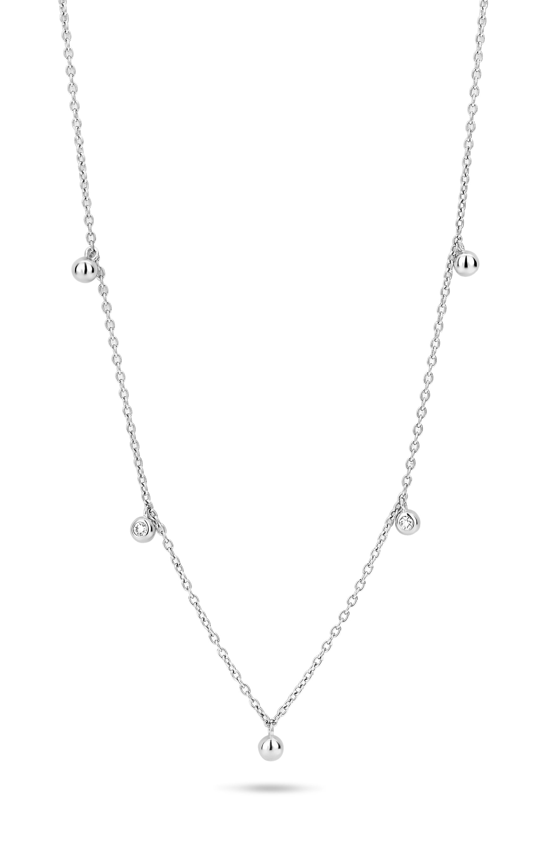 SWAY NECKL. 0,04 CT Wvs 14K-1