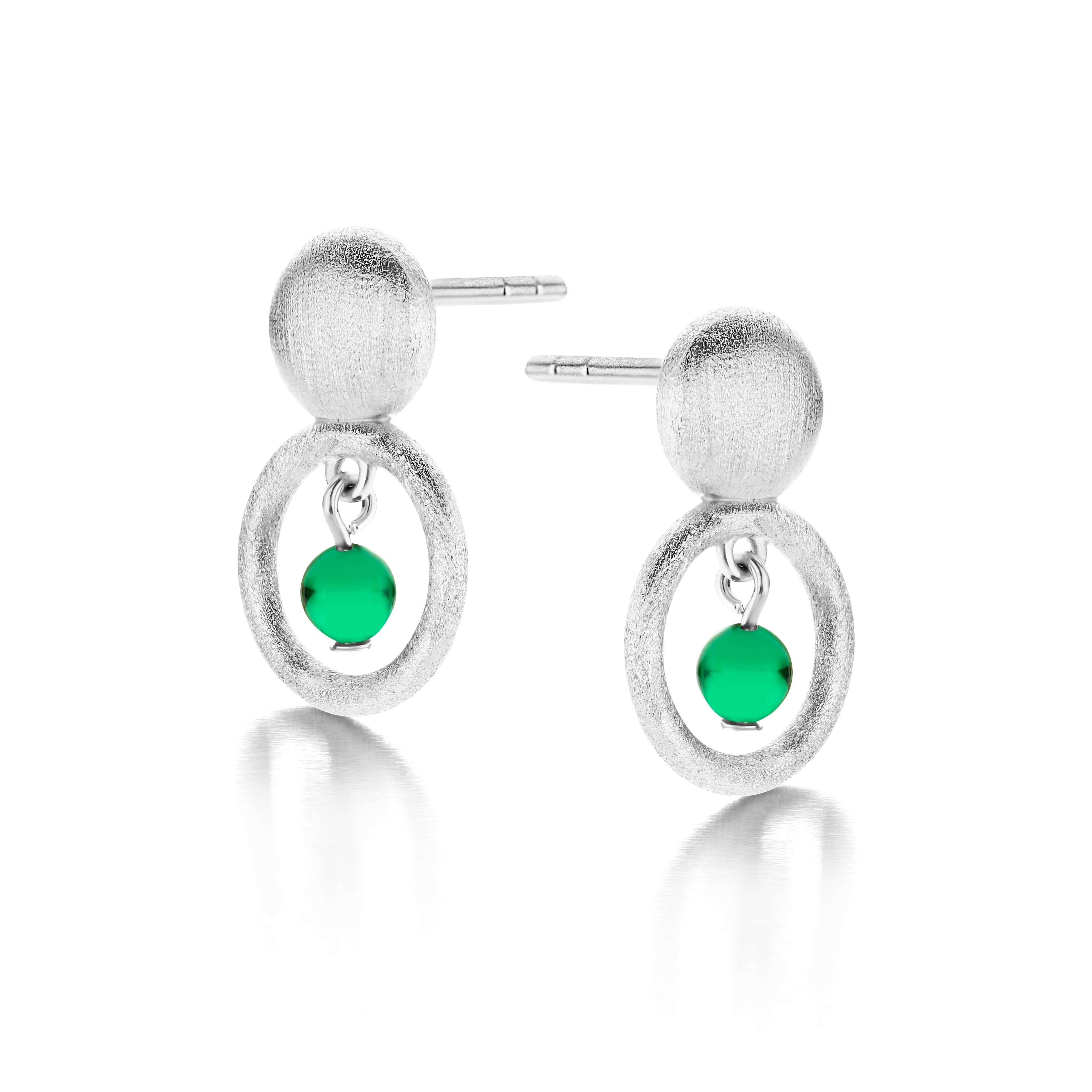 ANNIKA STUD GREEN-1