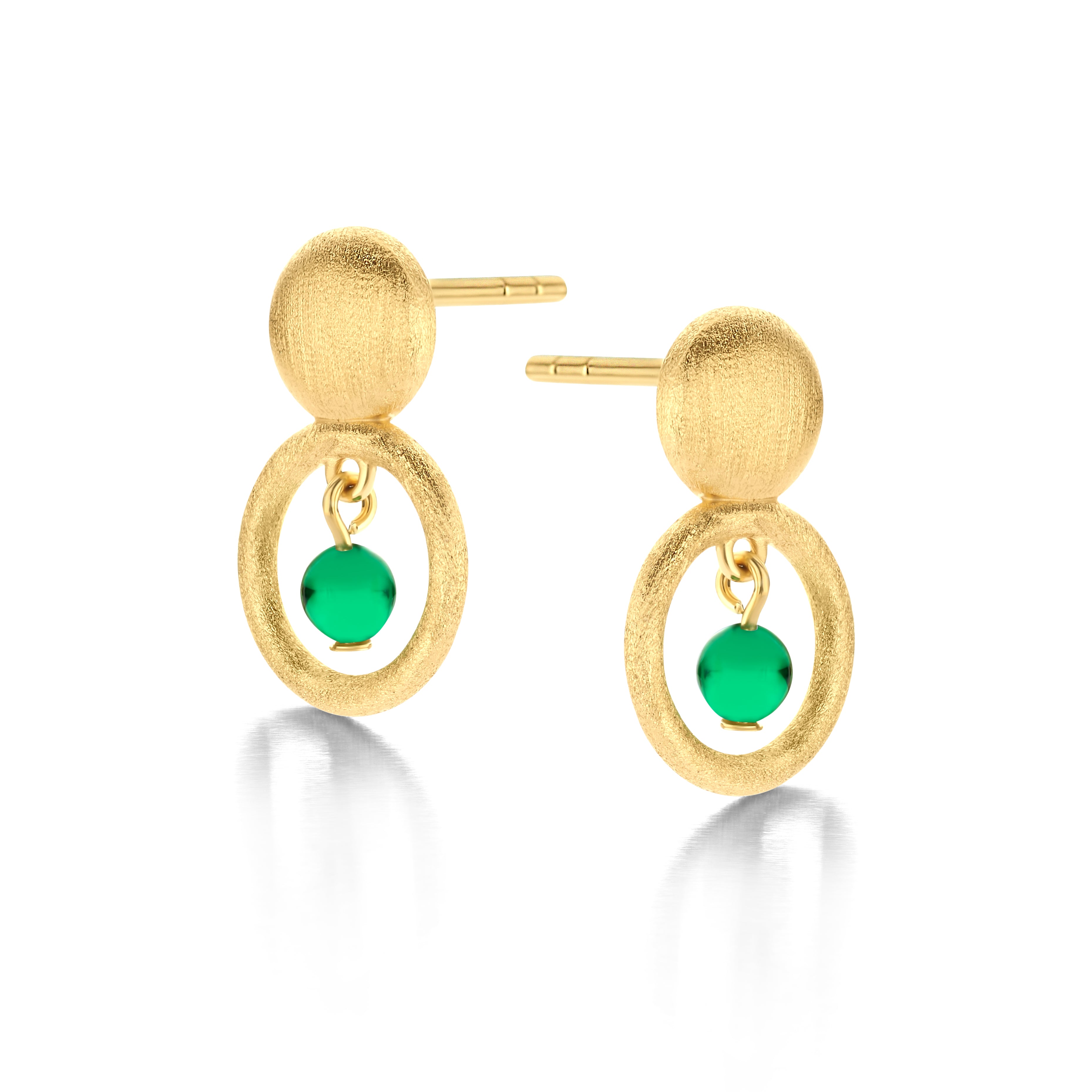 ANNIKA STUD GREEN-1