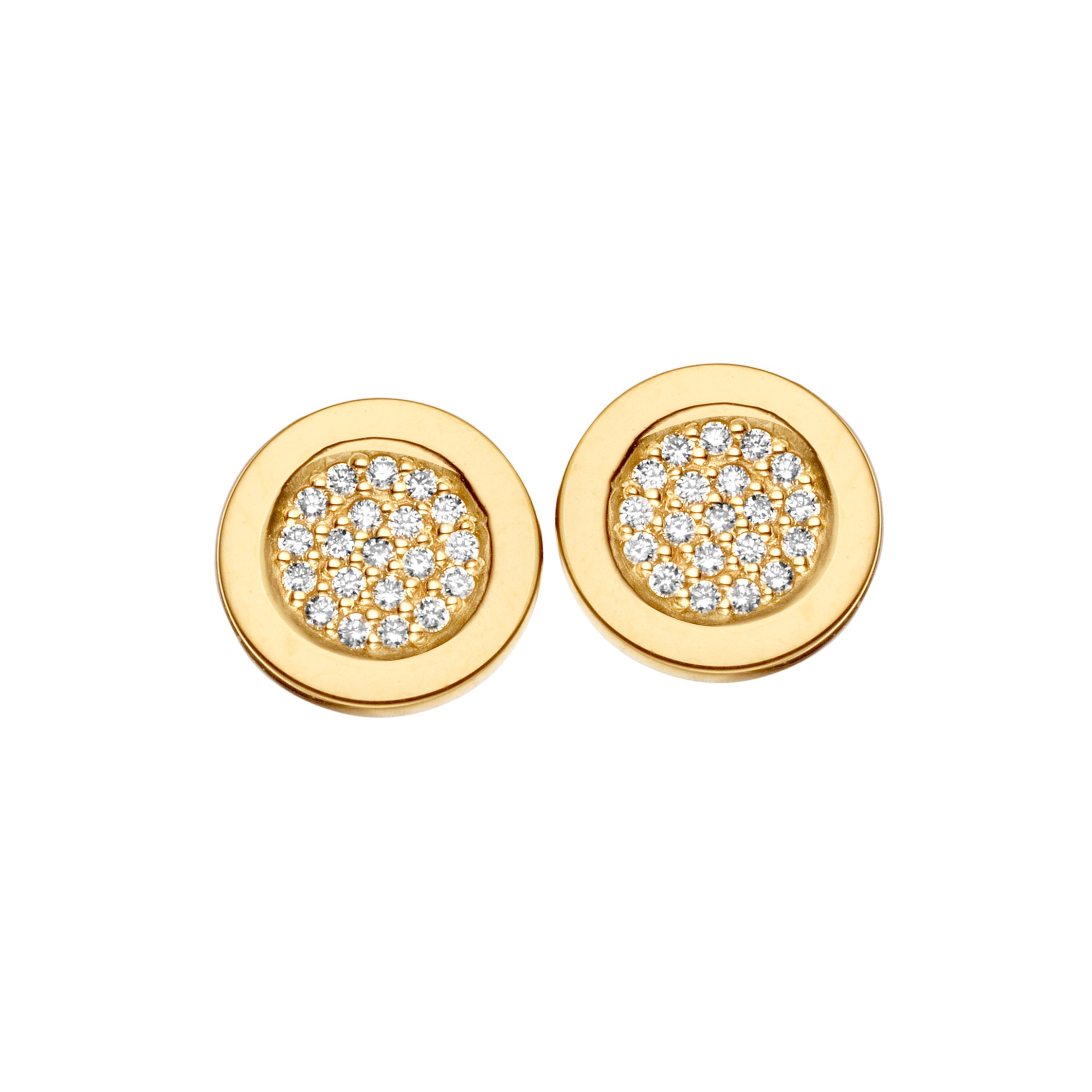 GAIA STUD 0,132Ct Wvs 14K