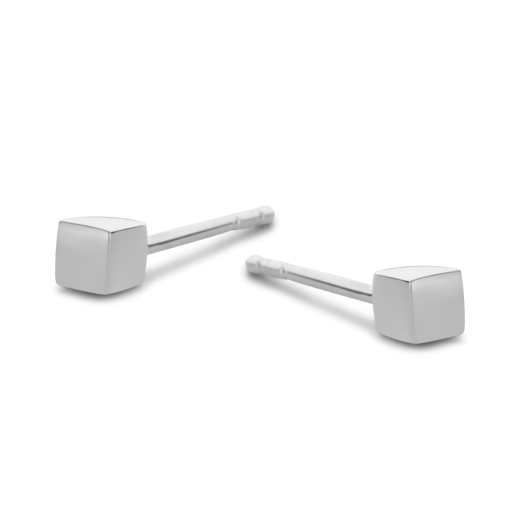 CUBE STUD 14K-1