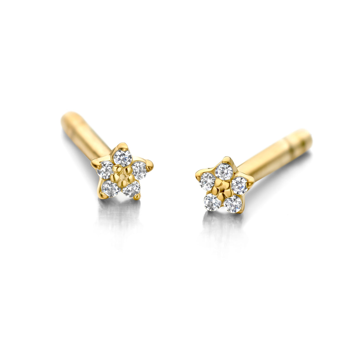 Eden Ørestikker - 0,02Ct Wvs 14K 2mm