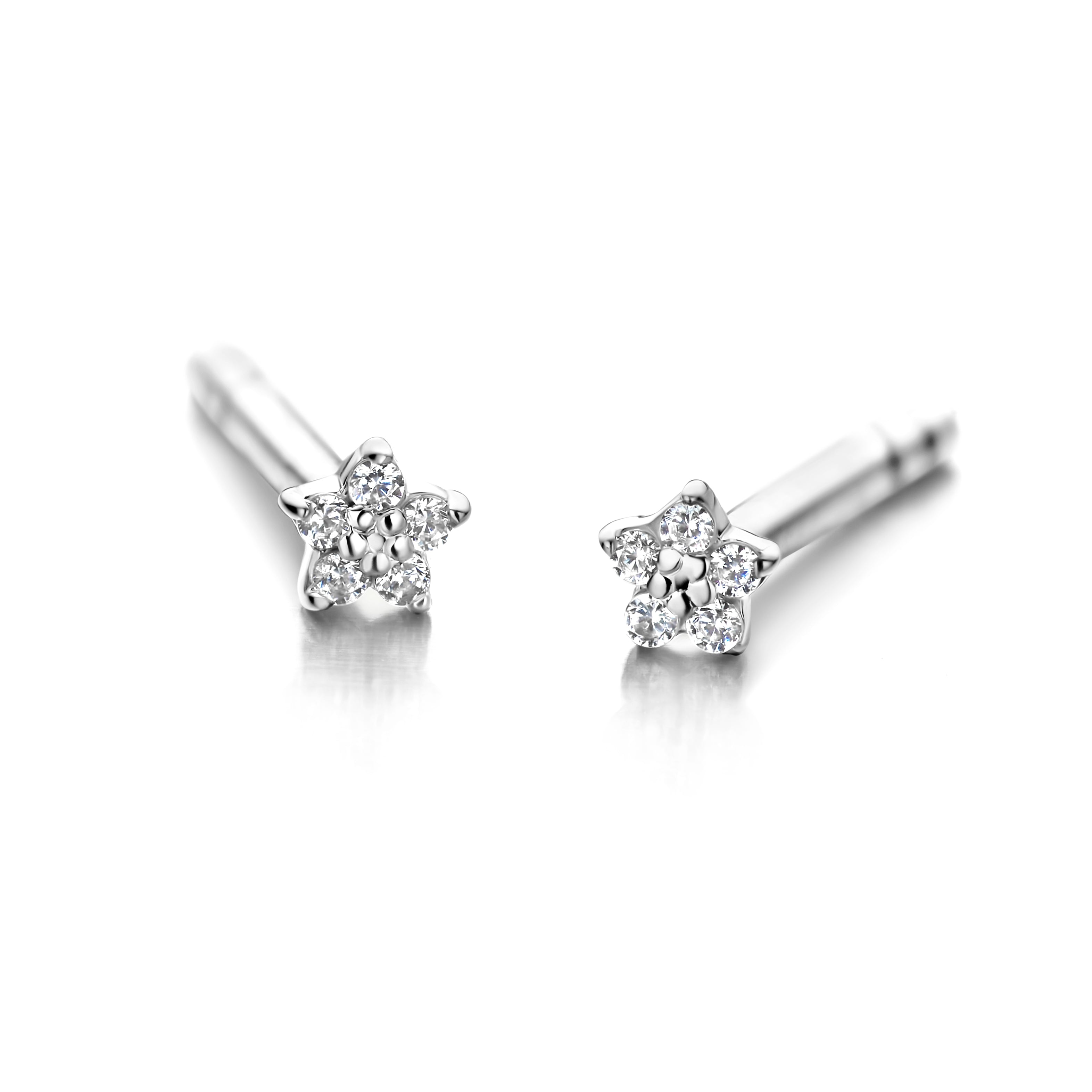 Eden Ørestikker - 0,02Ct Wvs 14K 2mm