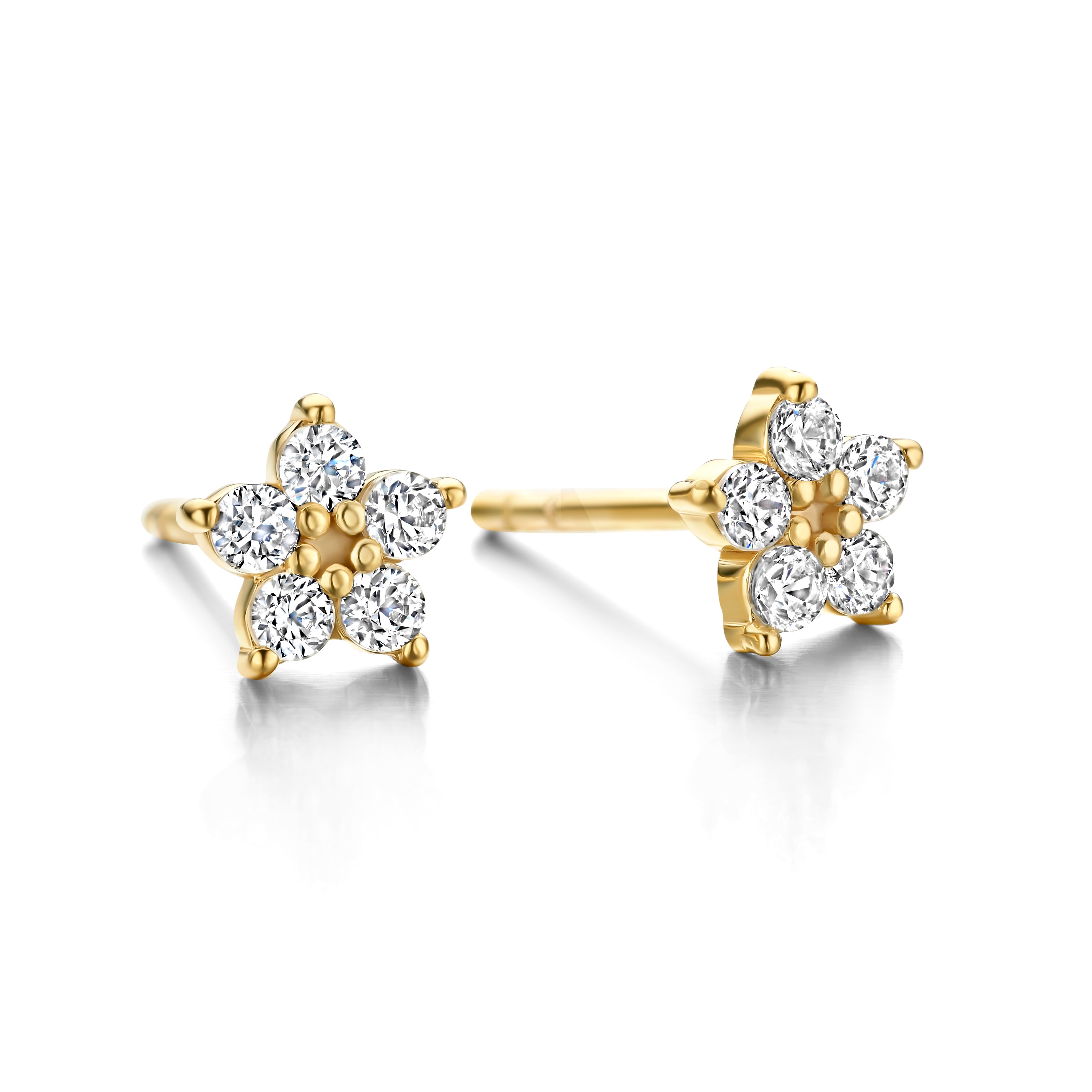 Eden Ørestikker- 0,25Ct Wvs 14K 6mm