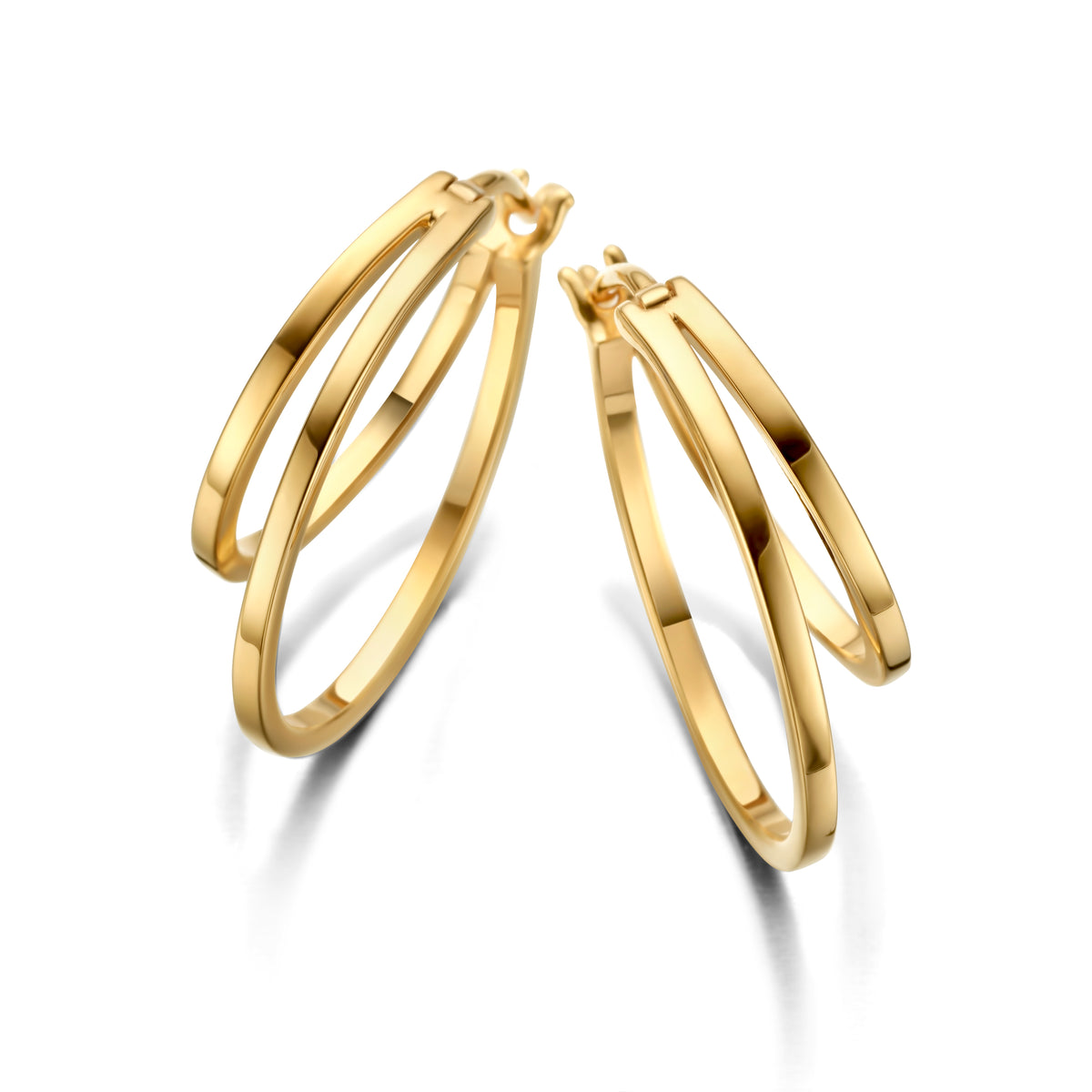 Duet Hoop -  14K 20/25mm