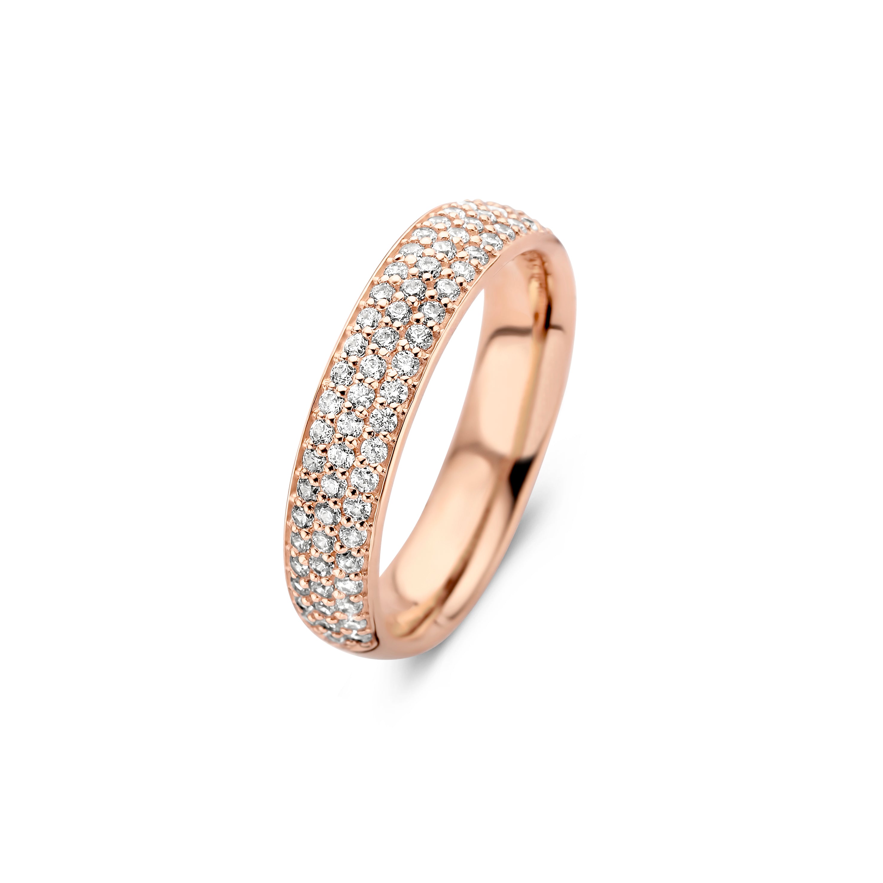 Vivendi ring- sterlingsølv rosa forgyldt - zirkonia-1