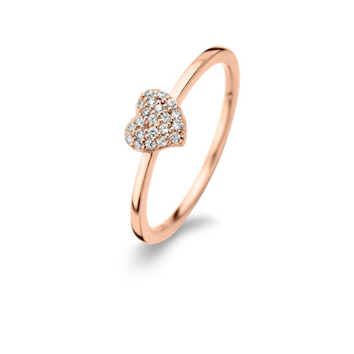 GLOWING HEART RING RG CZ