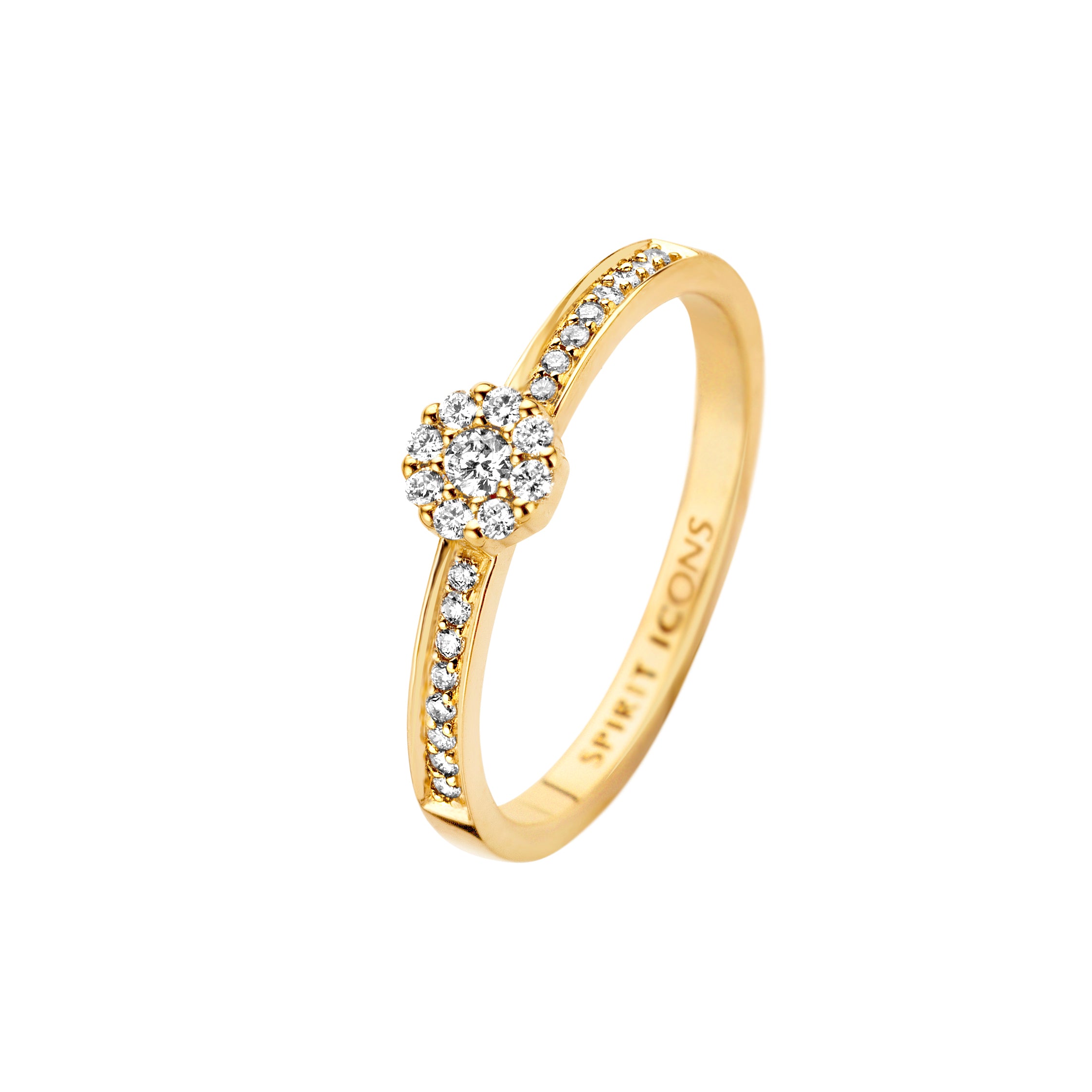 Eternal ring - 14 kt. guld med 0,2 CT brilliantslebne diamanter-1