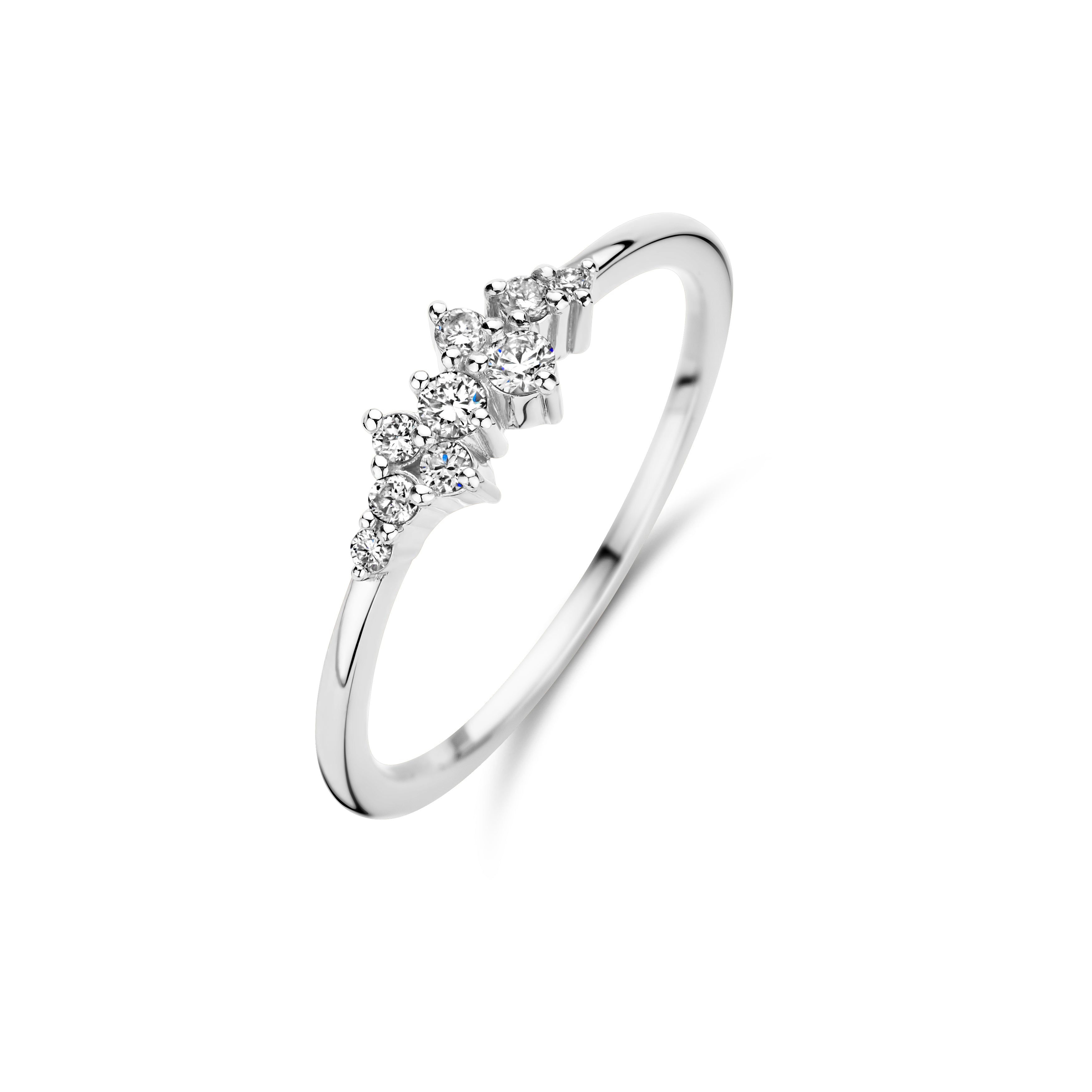 SUNRISE RING 0,175Ct Wvs 14K-1