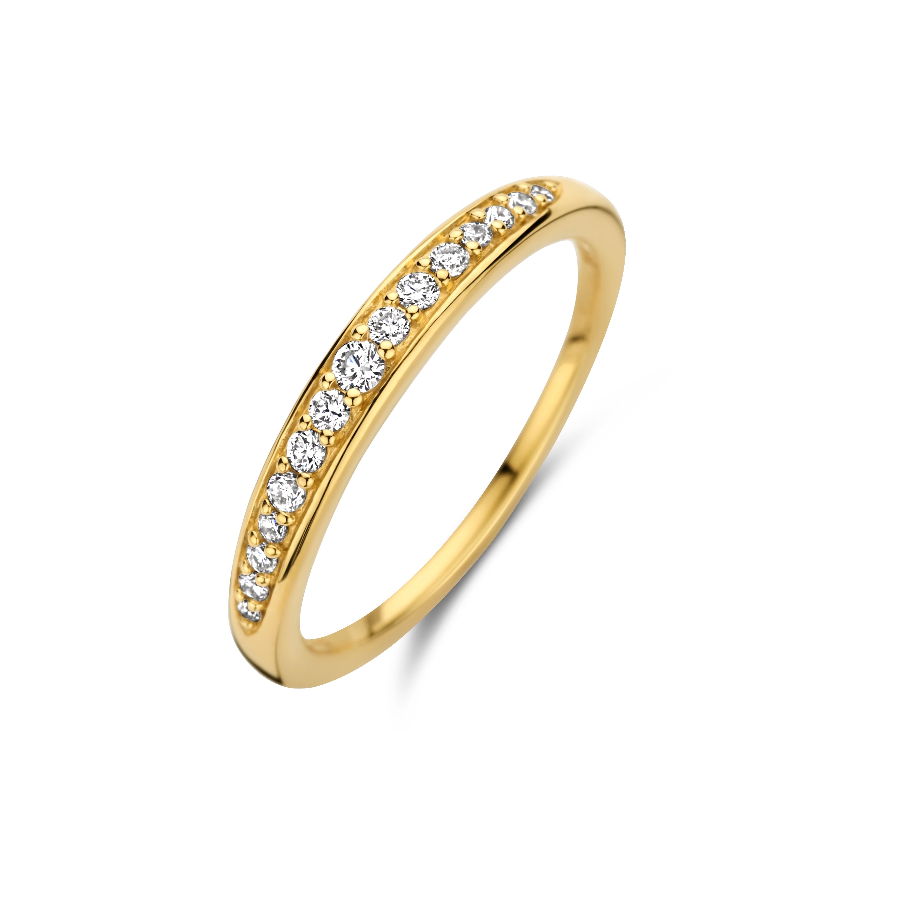 Treasure ring small - 14kt. guld med 0,1748 CT brillantslebne diamanter-1