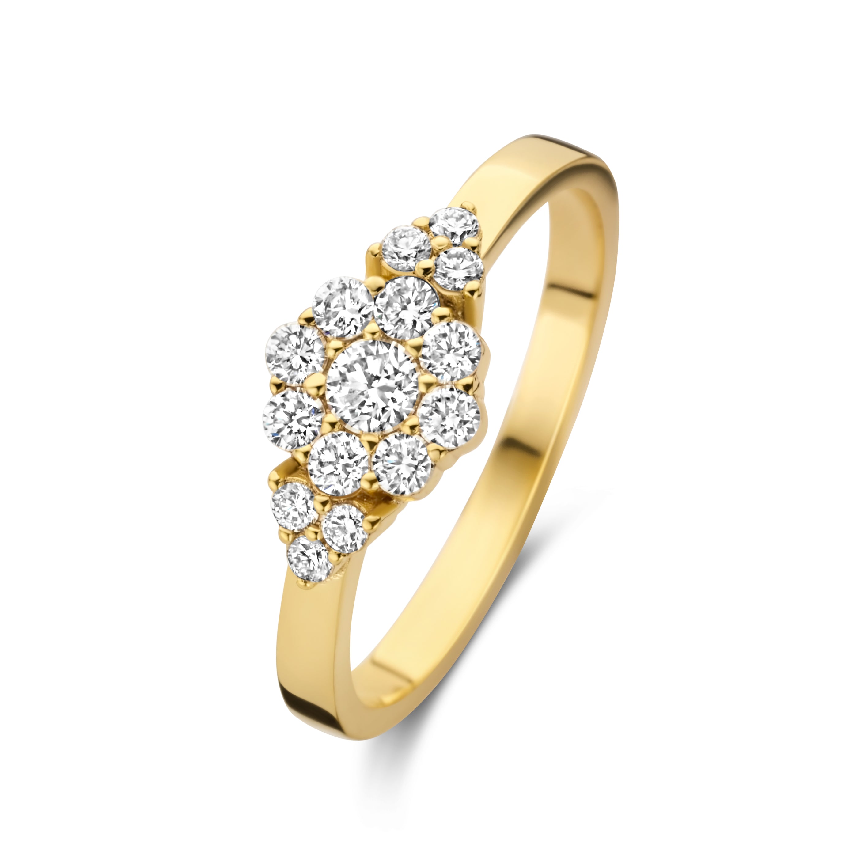 Delilah ring - 14 kt. guld med 0,43 CT brilliantslebne diamanter-1