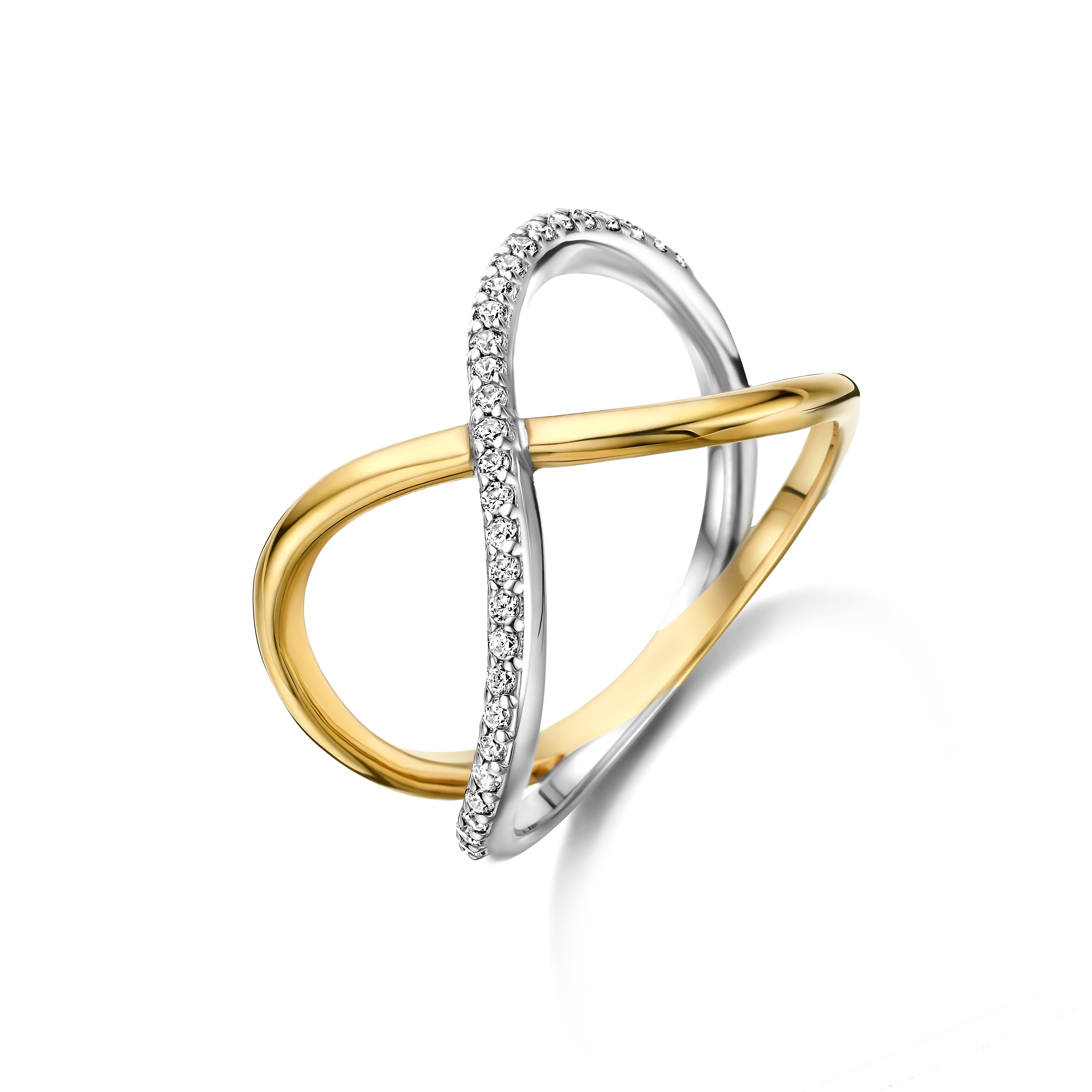 Infinity Ring - 0,20Ct Wvs 14K