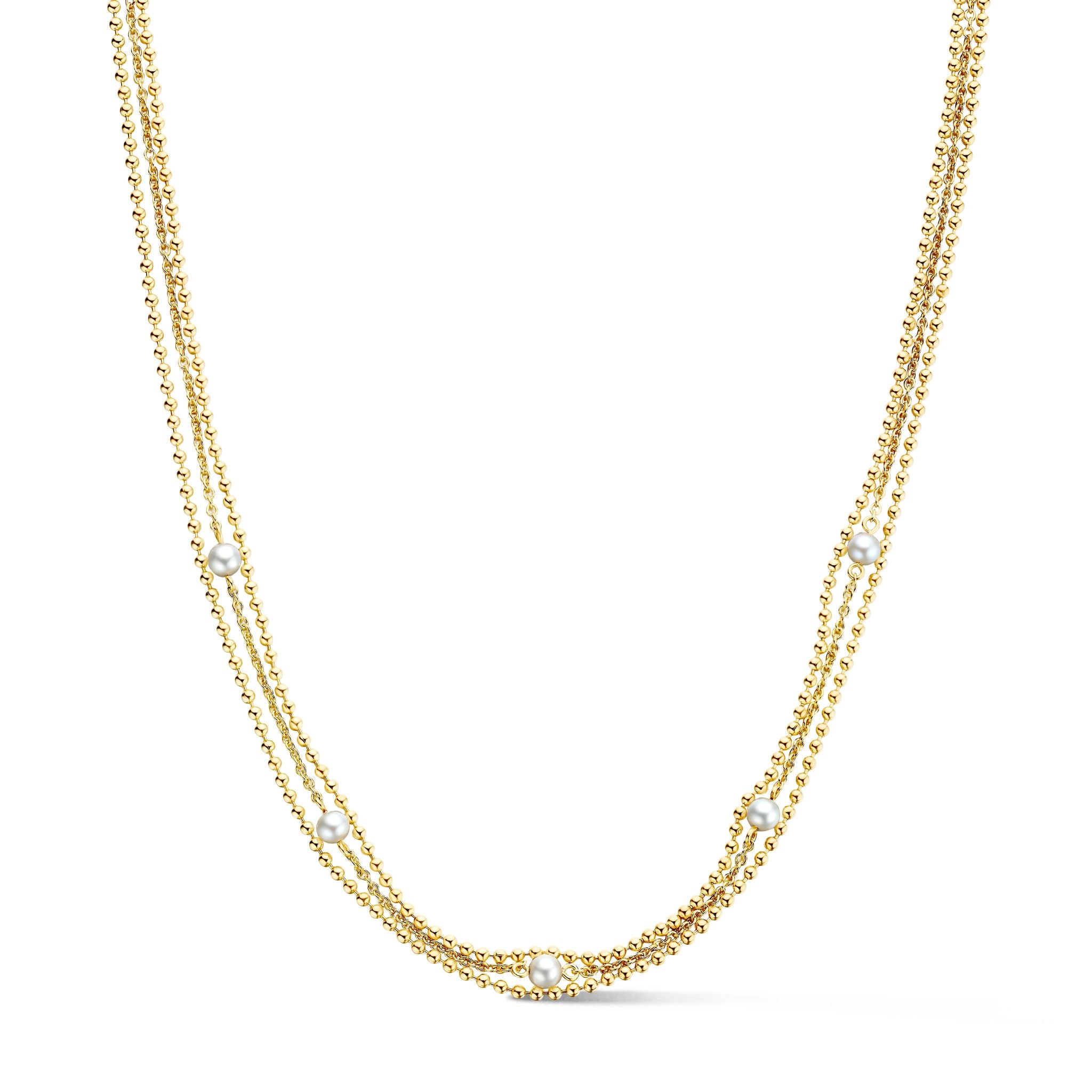 VENUS NECKLACE GP/PEARL-1