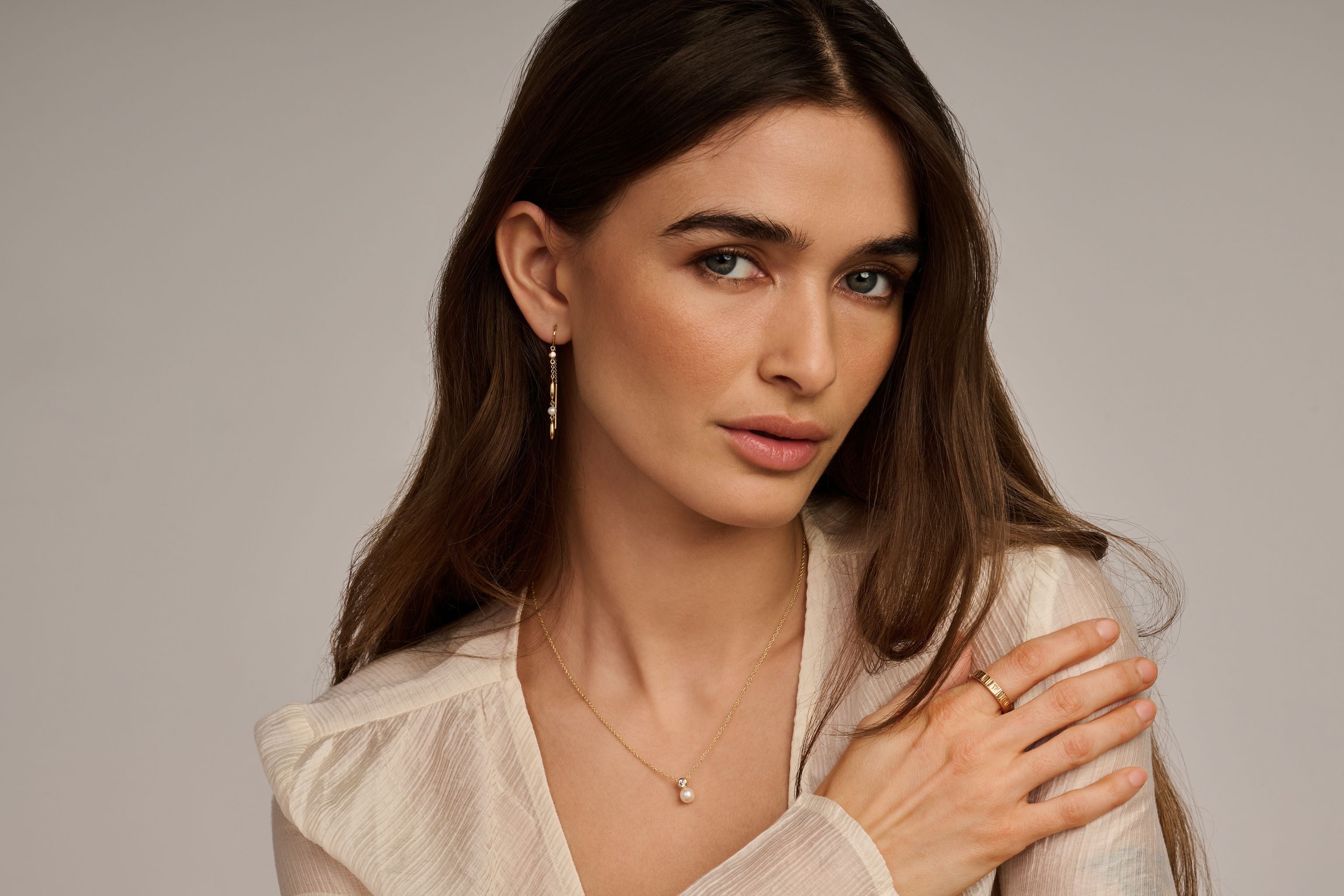 AVA PENDANT SL/PEARL-3