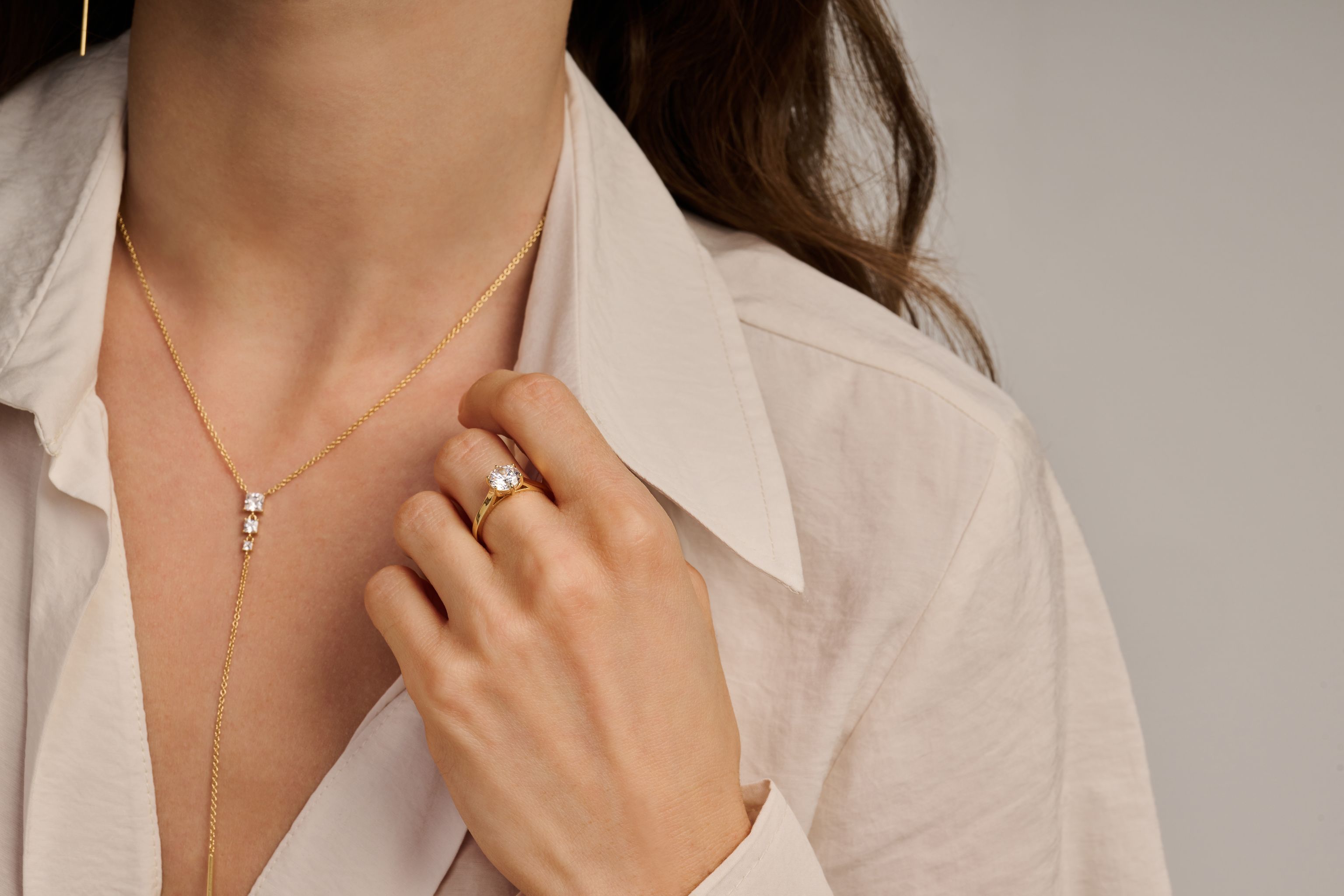 ELION Y NECKLACE RG/CZ-5