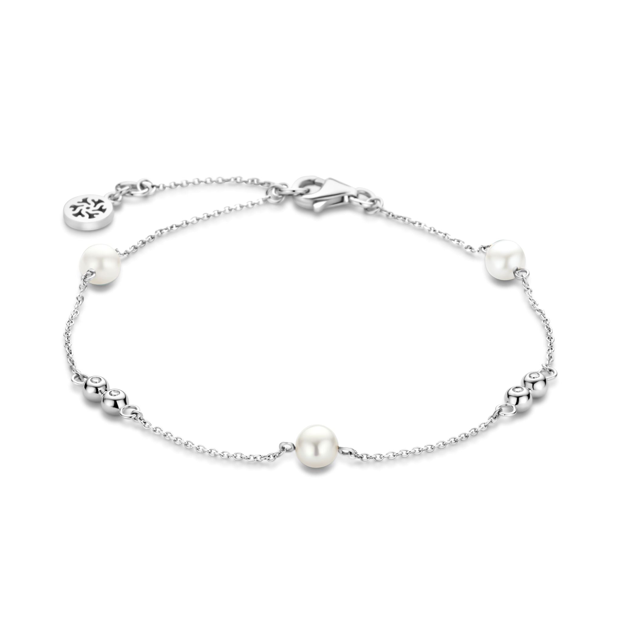 CLEO BRACELET 0,08Ct Wvs PEARL 14K-1