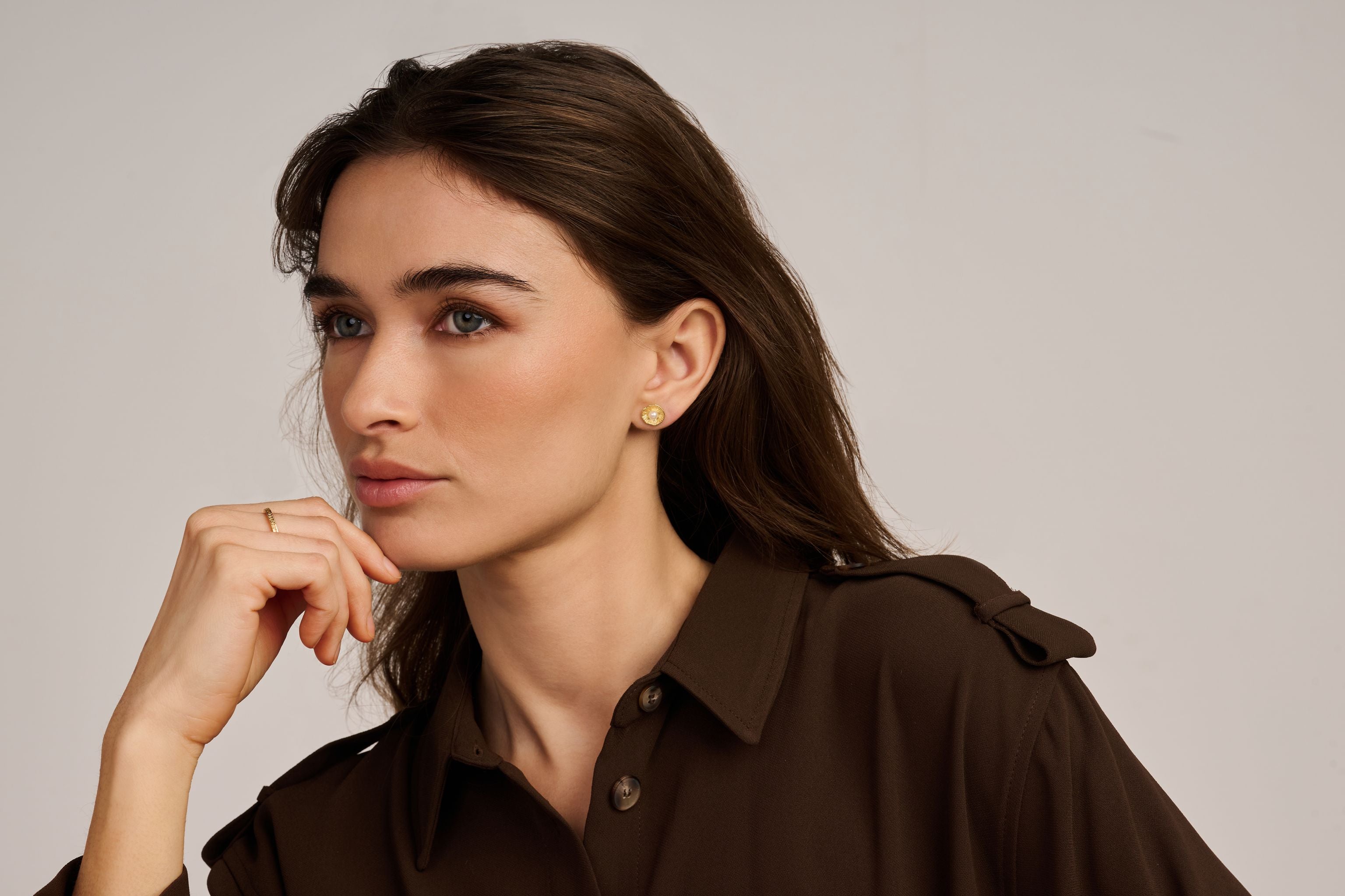 RIVALDI STUD RG/PEARL-5