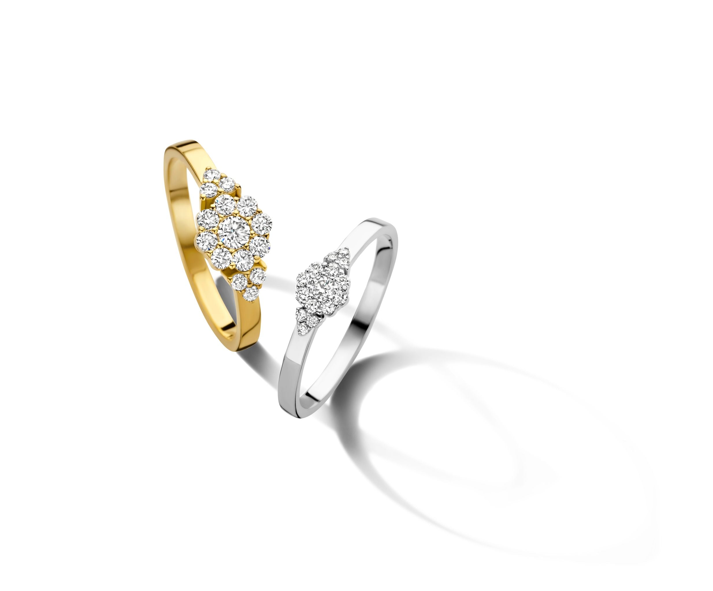 Delilah ring - 14 kt. guld med 0,43 CT brilliantslebne diamanter-3