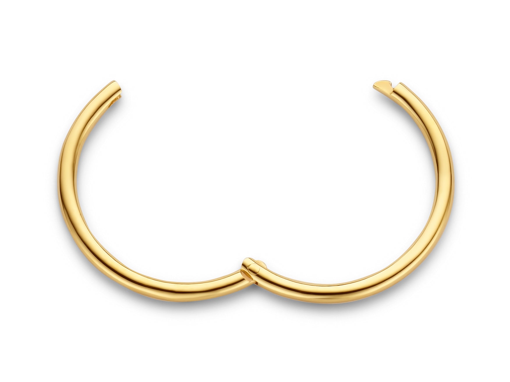 Imagine hoop øreringe uden vedhæng - small diameter 1,5 cm - 14 kt. guld-1