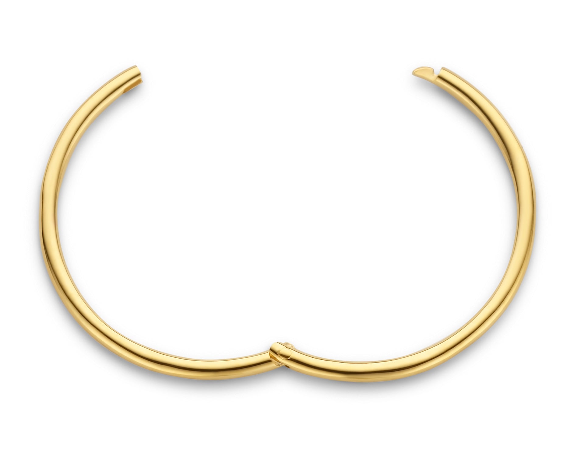Imagine hoop øreringe uden vedhæng - medium diameter 2 cm - 14 kt. guld-1